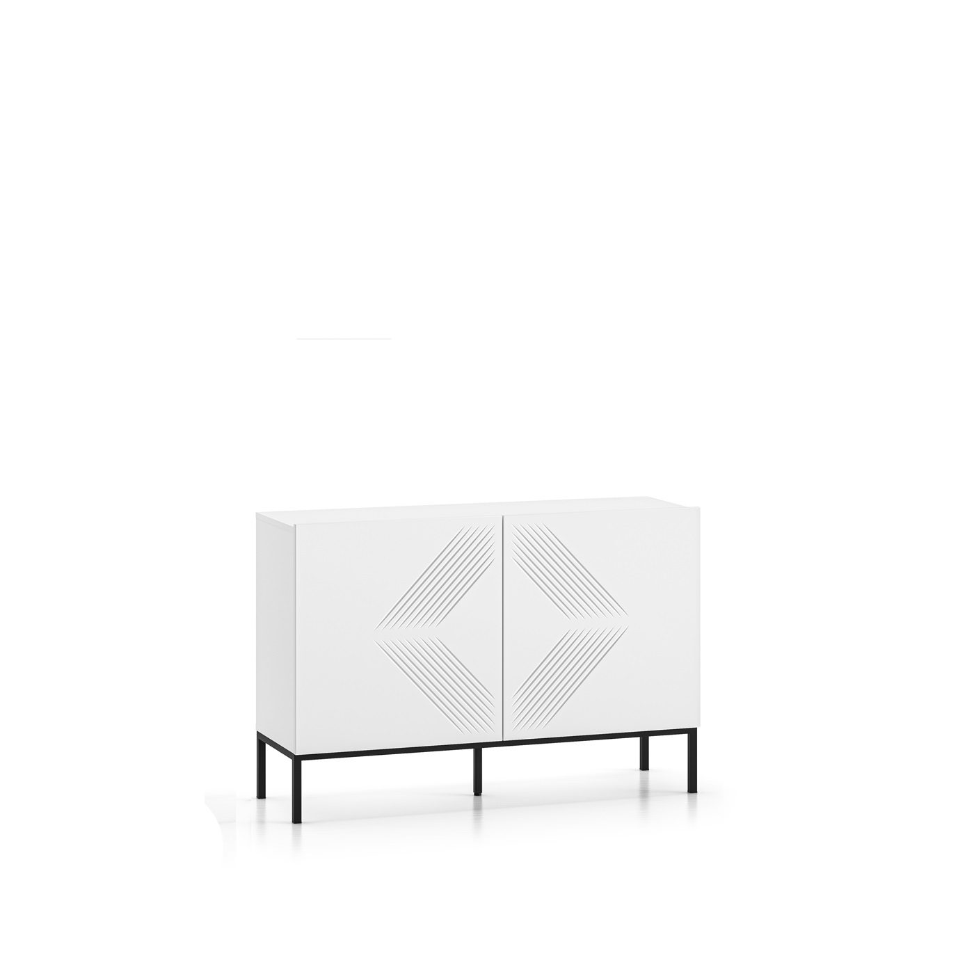 komoda 114 na płozach frez Clearing 03P szafka nowoczesna biała