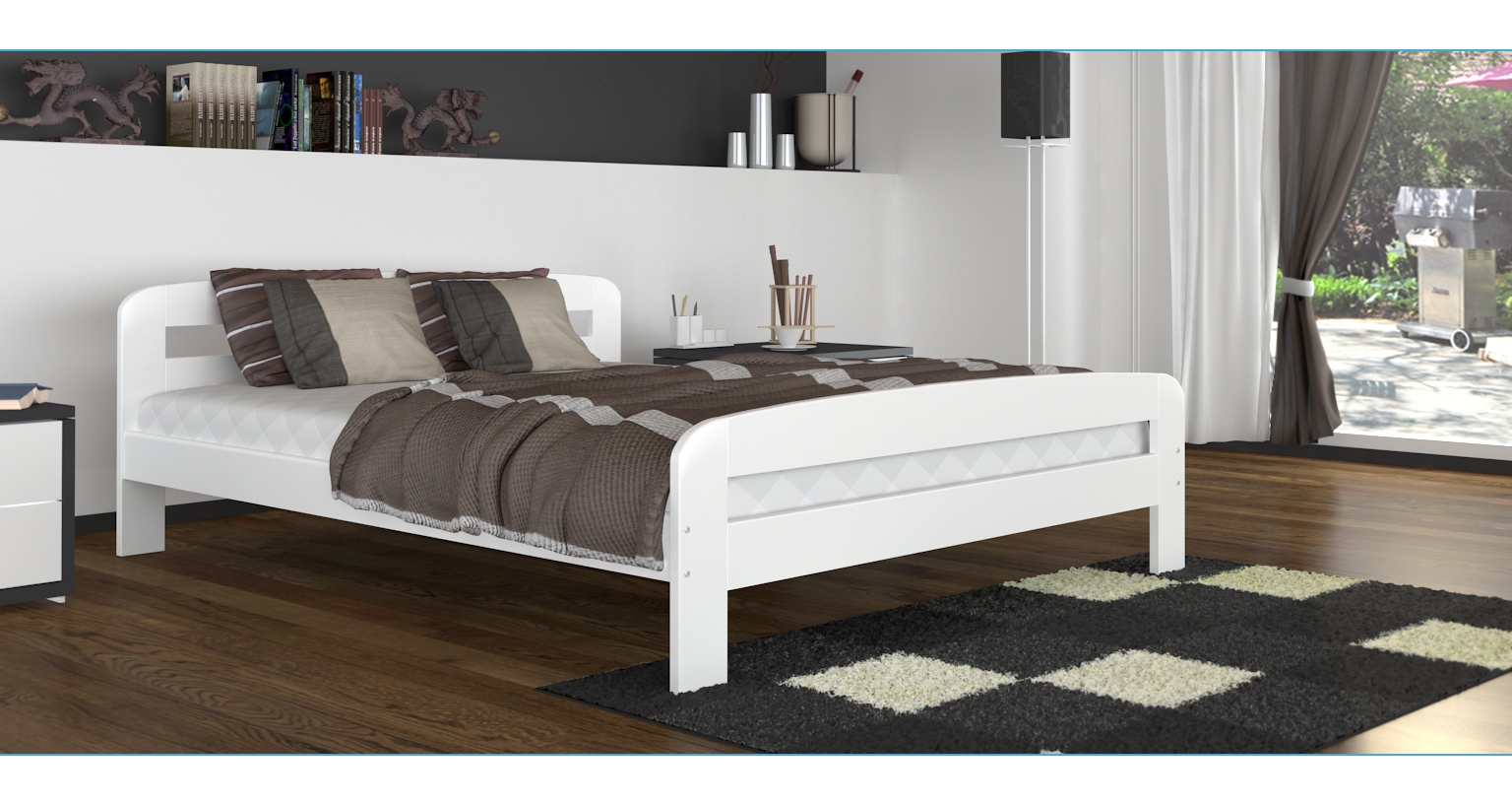 Łóżko ze stelażem Dallas