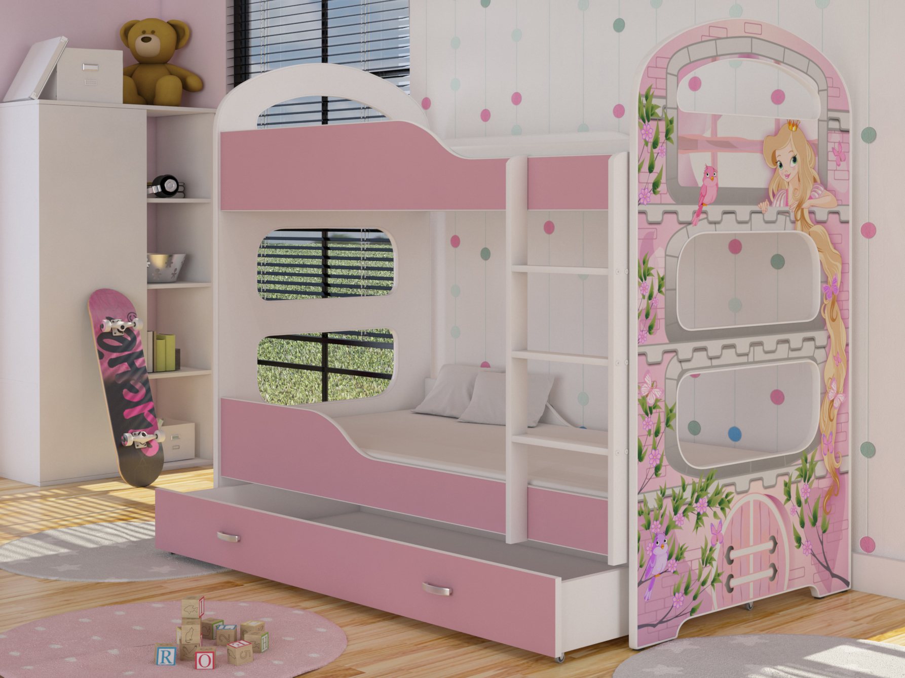 Łóżko piętrowe Dominik N 80x180