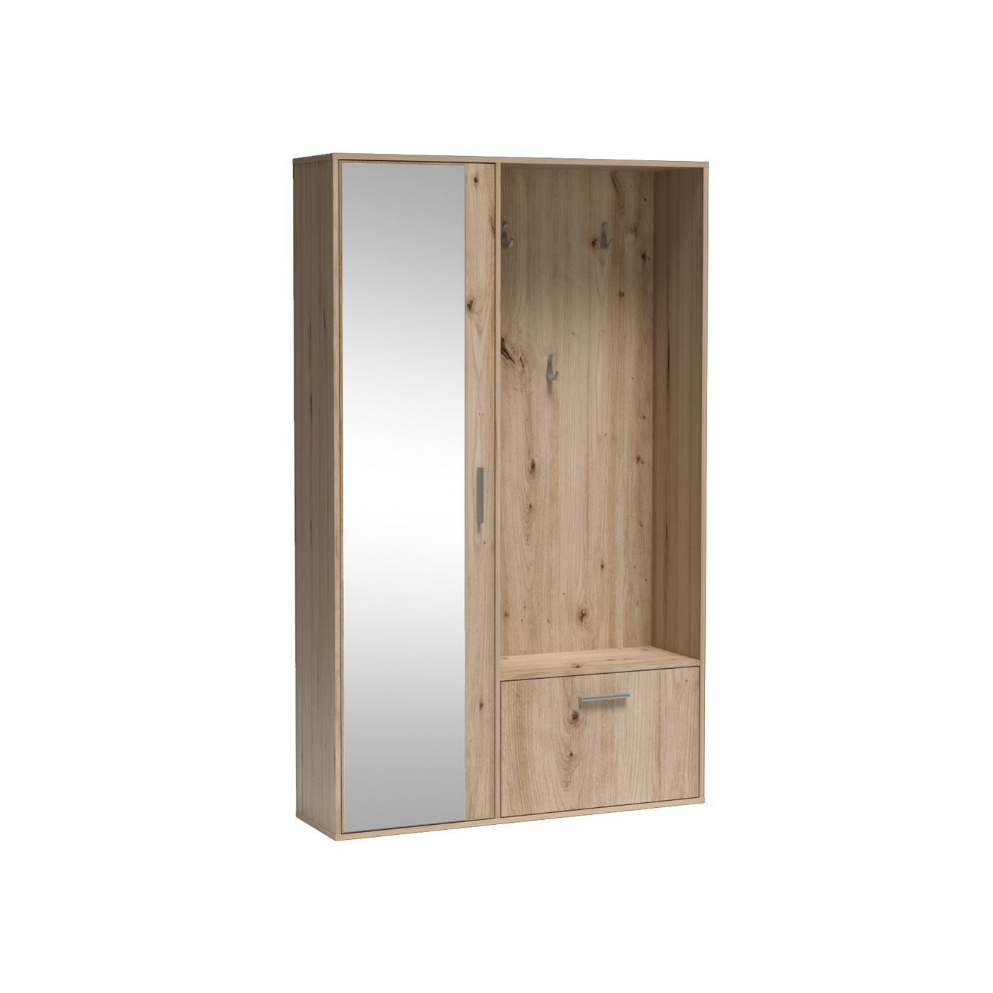 garderoba 120 z lustrem BIS zestaw do przedpokoju korytarza poczekalni