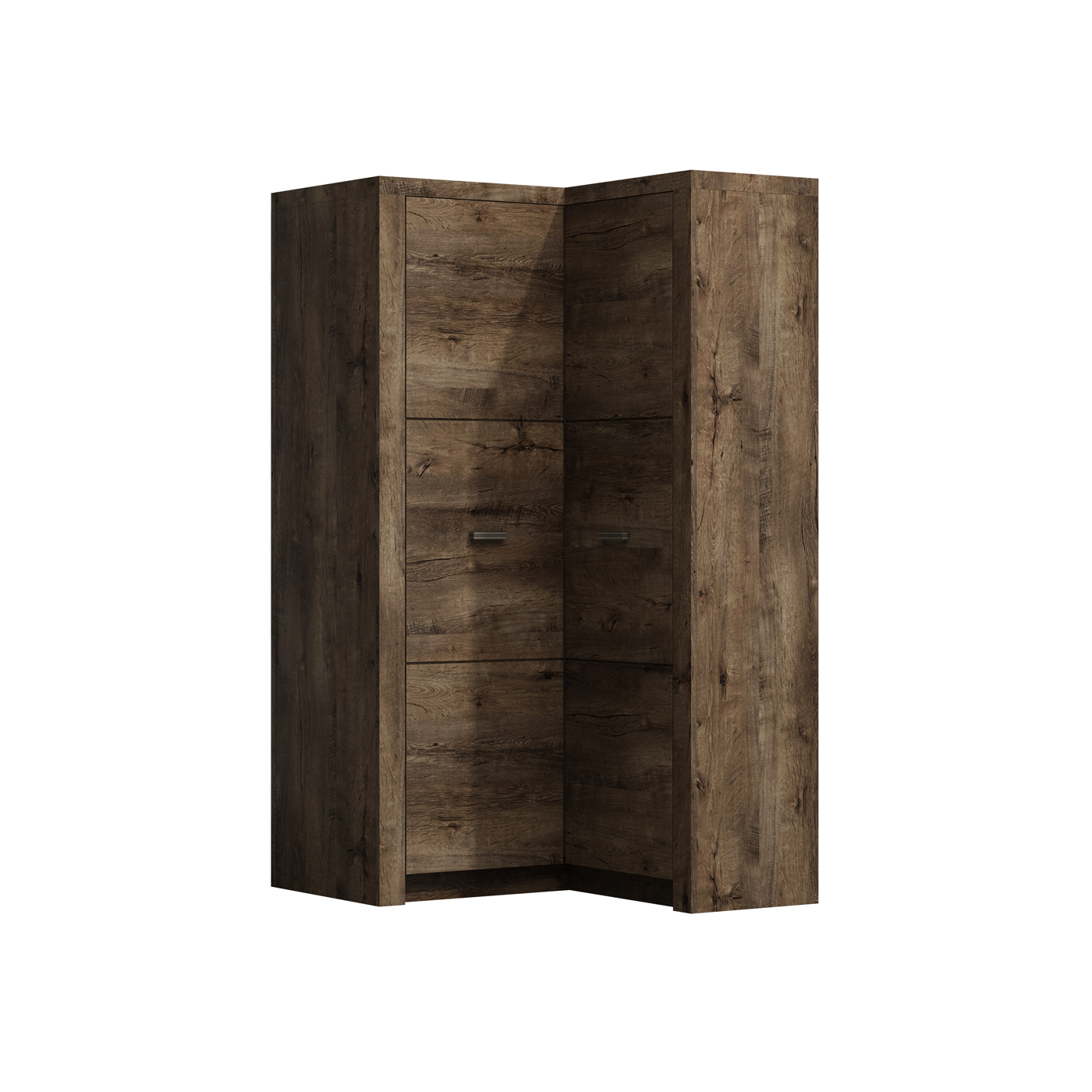 szafa 106 narożna z pólkami drążkiem Indiana 14 ubraniowa rogowa