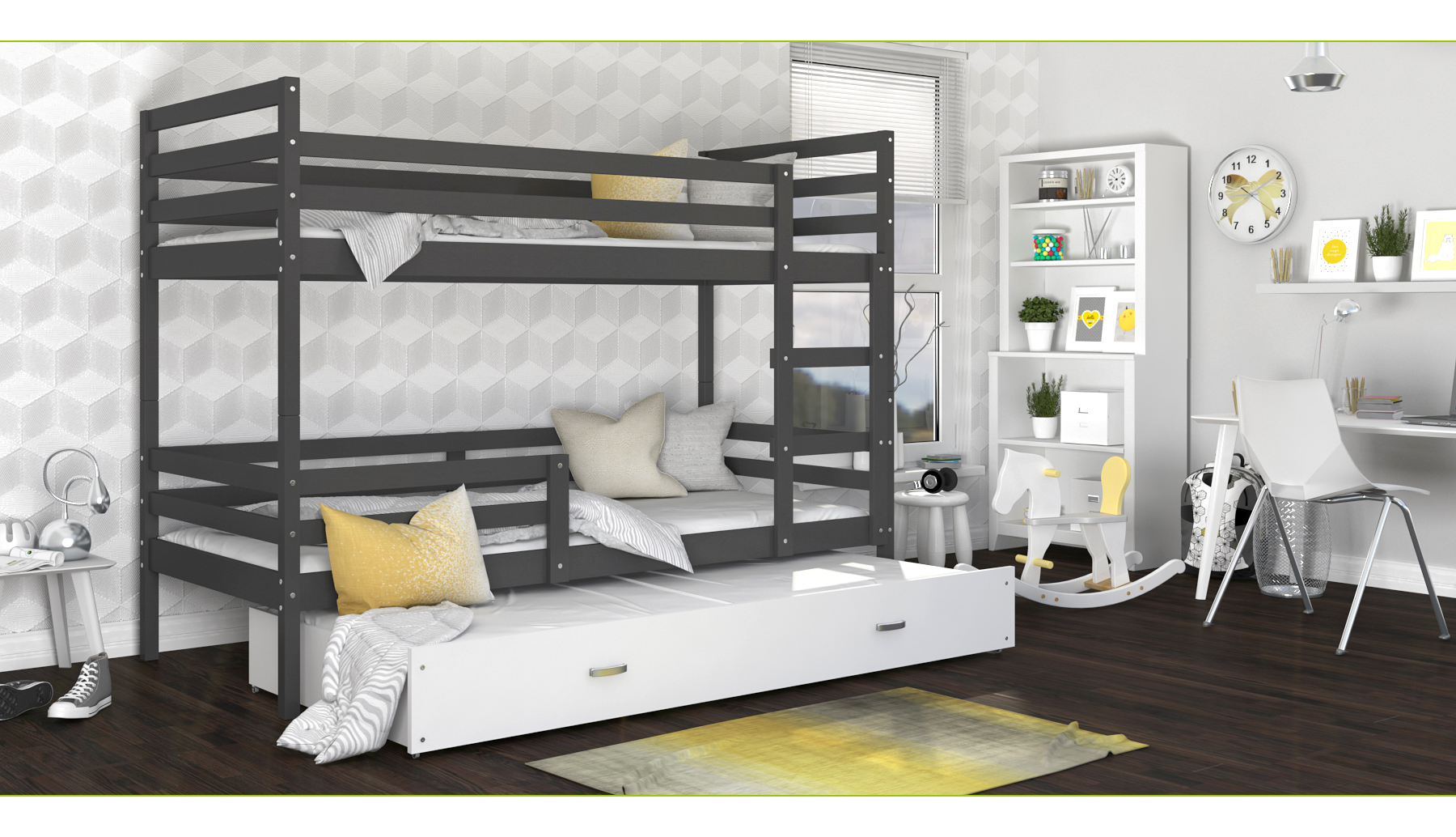 Łóżko 3-osobowe Jacek 03 80x190