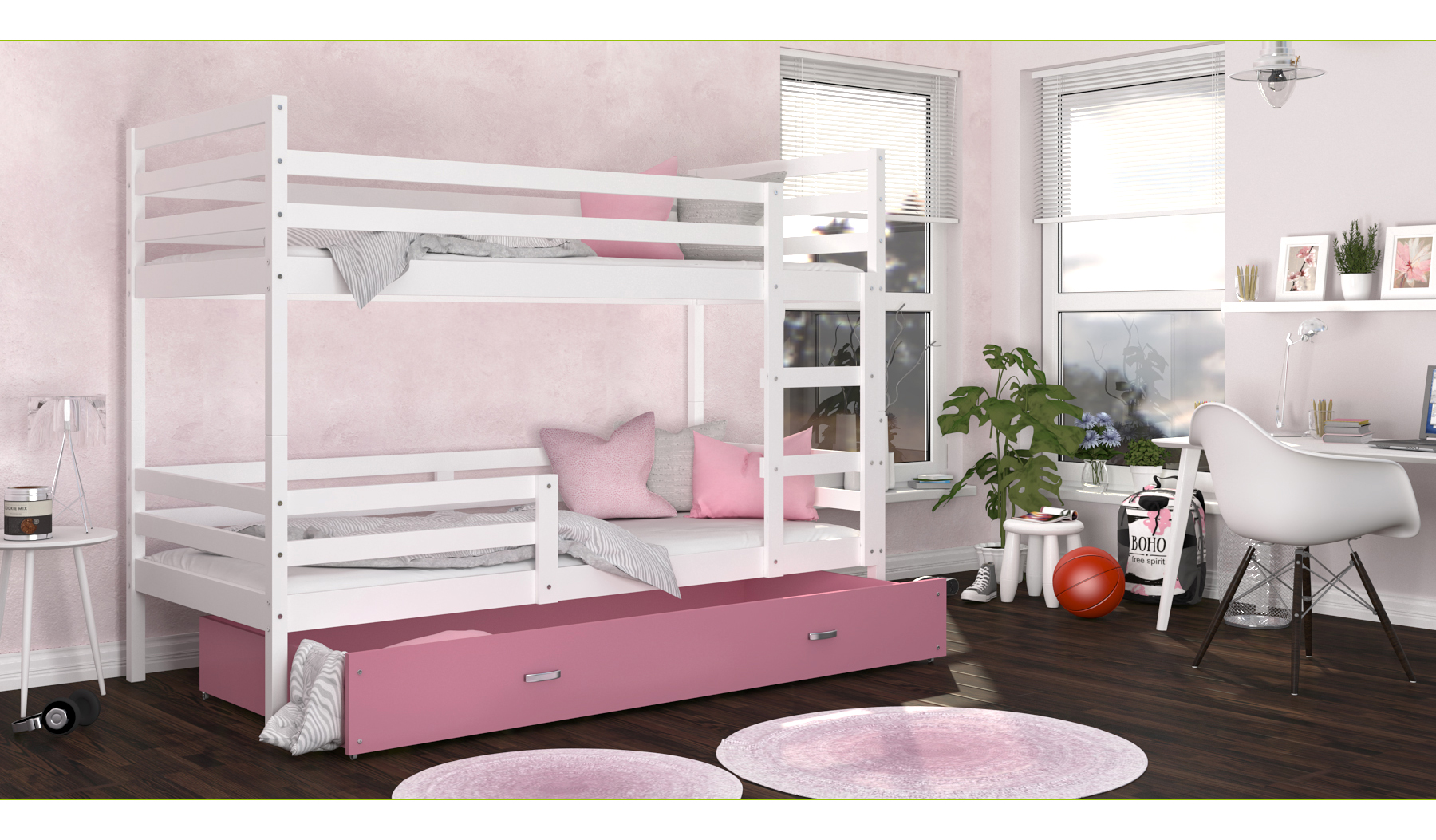 Łóżko piętrowe Jacek 90x200