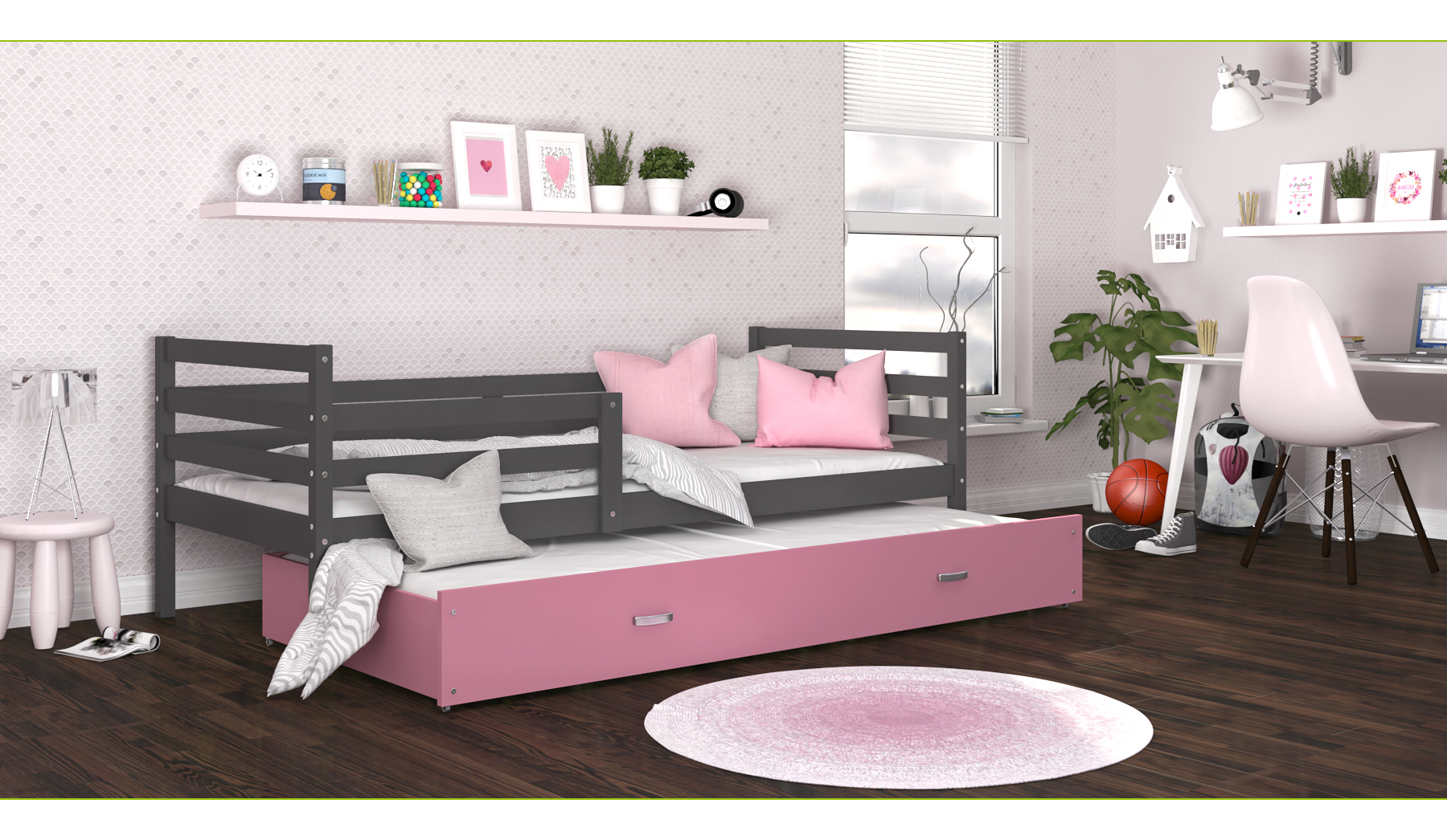 Łóżko podwójne Jacek P2 MDF