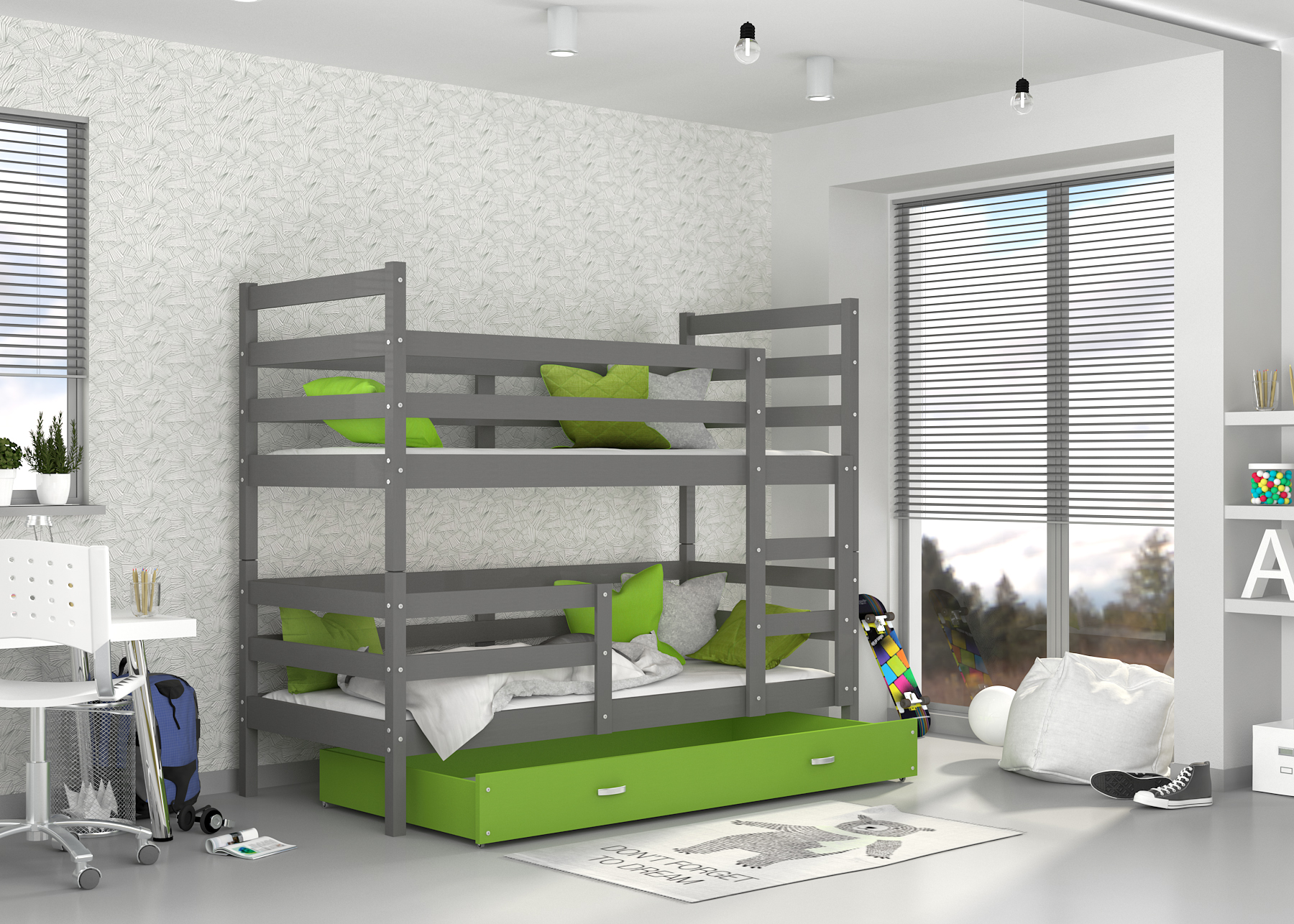 Łóżko piętrowe Jacek 80x160