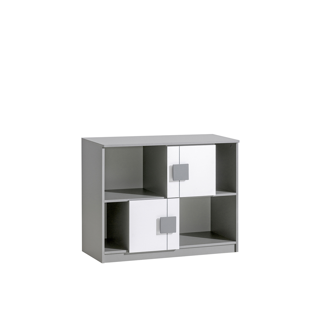 komoda 96 niska Gumi G-17 szafka szara biała