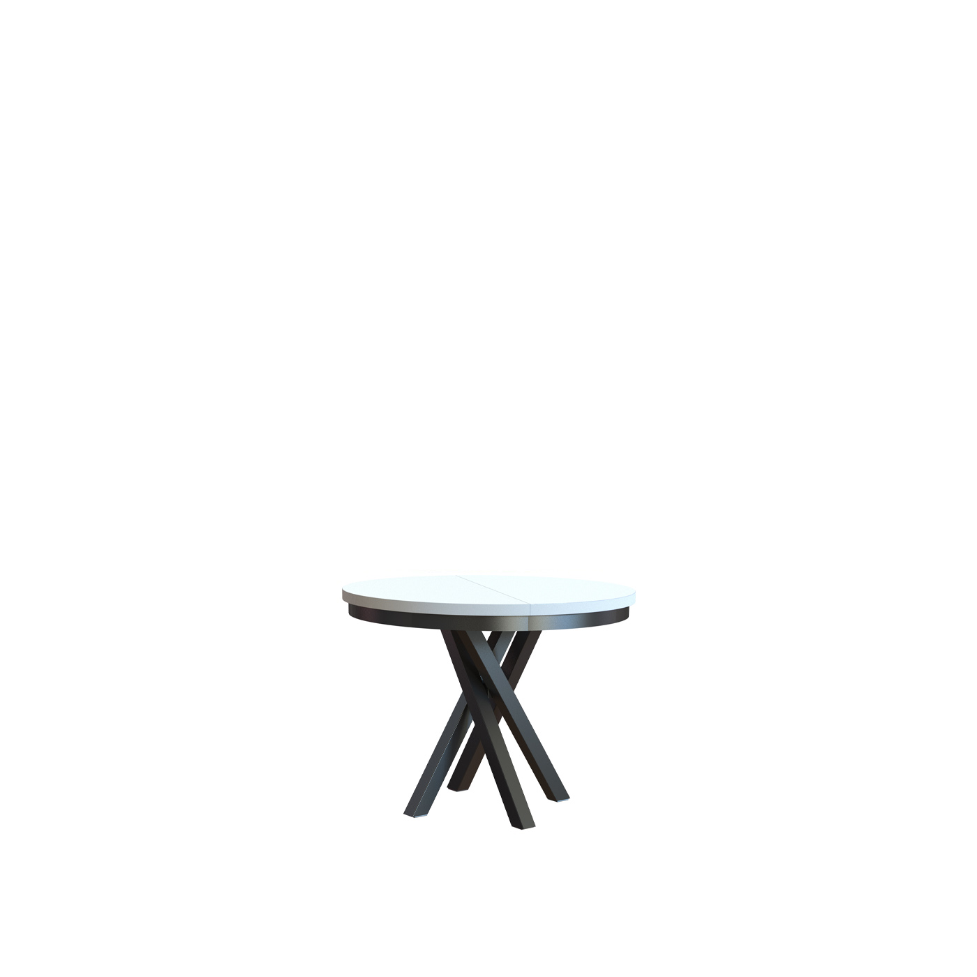 stół 120 - 160 okrągły rozsuwany Kryss elegancki do jadalni pokoju