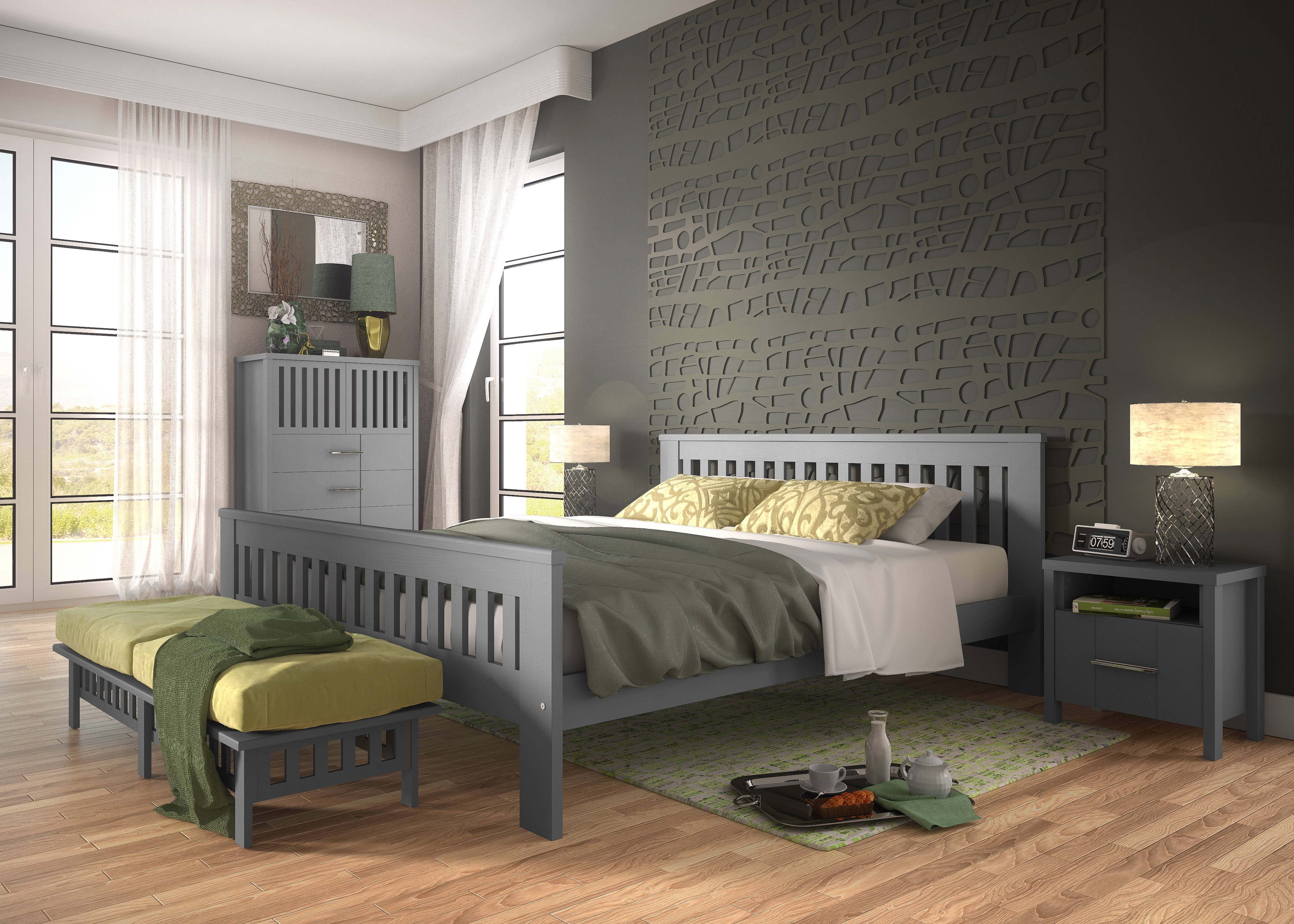 Sypialnia Laura drewno sosnowe