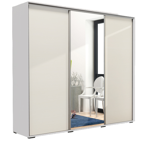 Szafa z lustrem Laura 250 dąb sonoma + dąb wenge Wyprzedaż!