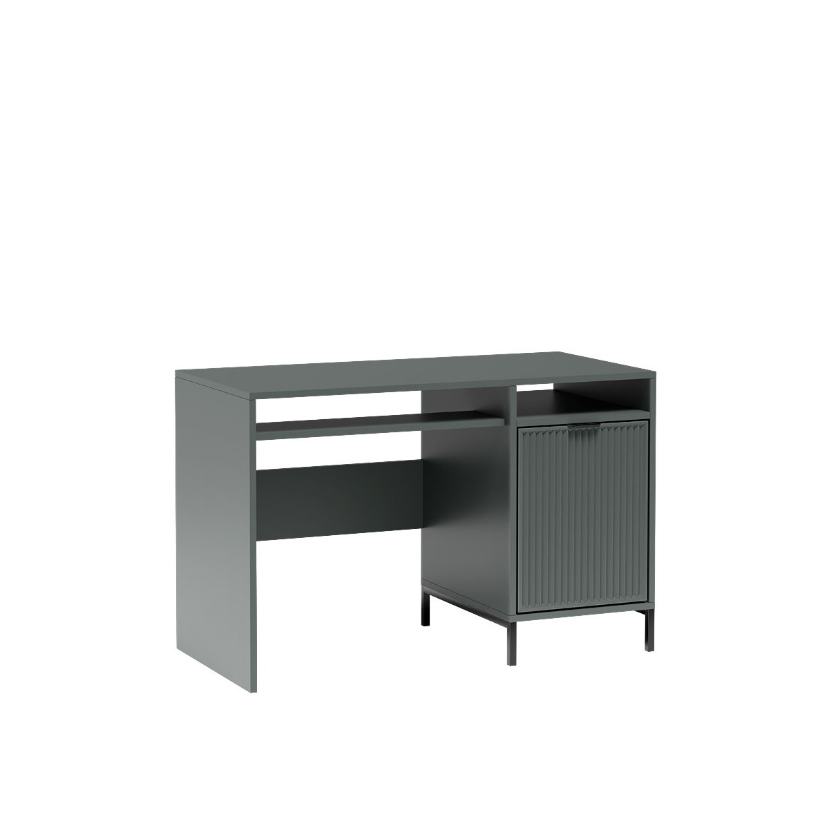 biurko 120 z szafką LINKaStyles LS-12 nowoczesne frezowane do biura gabinetu