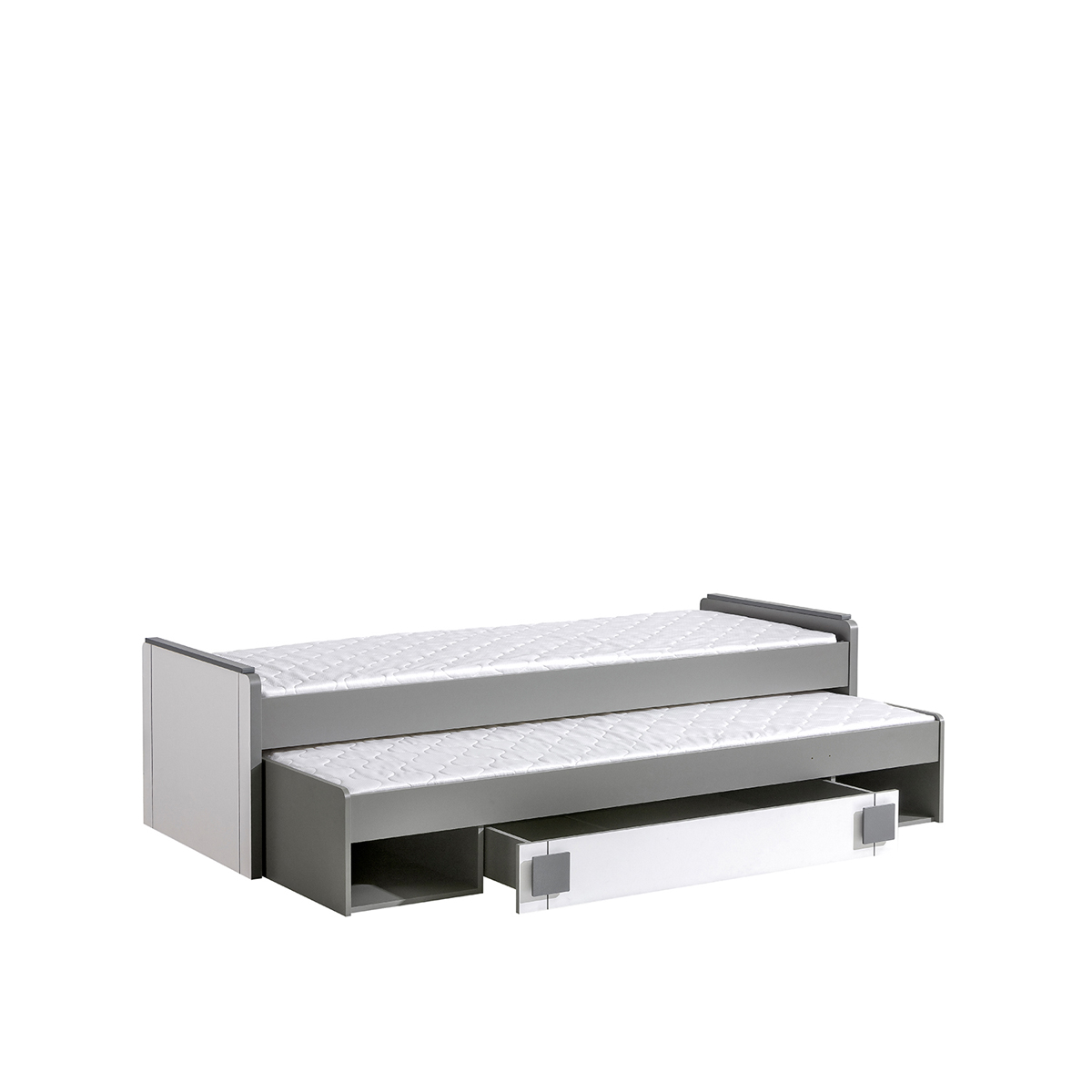 łóżko 80x200 podwójne wysuwane z szufladą Gumi G-16 dla rodzeństwa