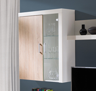 Szafka Samba S-4 dąb sonoma biały Wyprzedaż!