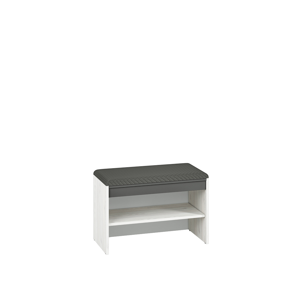 szafka 70 z siedziskiem na buty Hyga 03 otwarty regał do korytarza