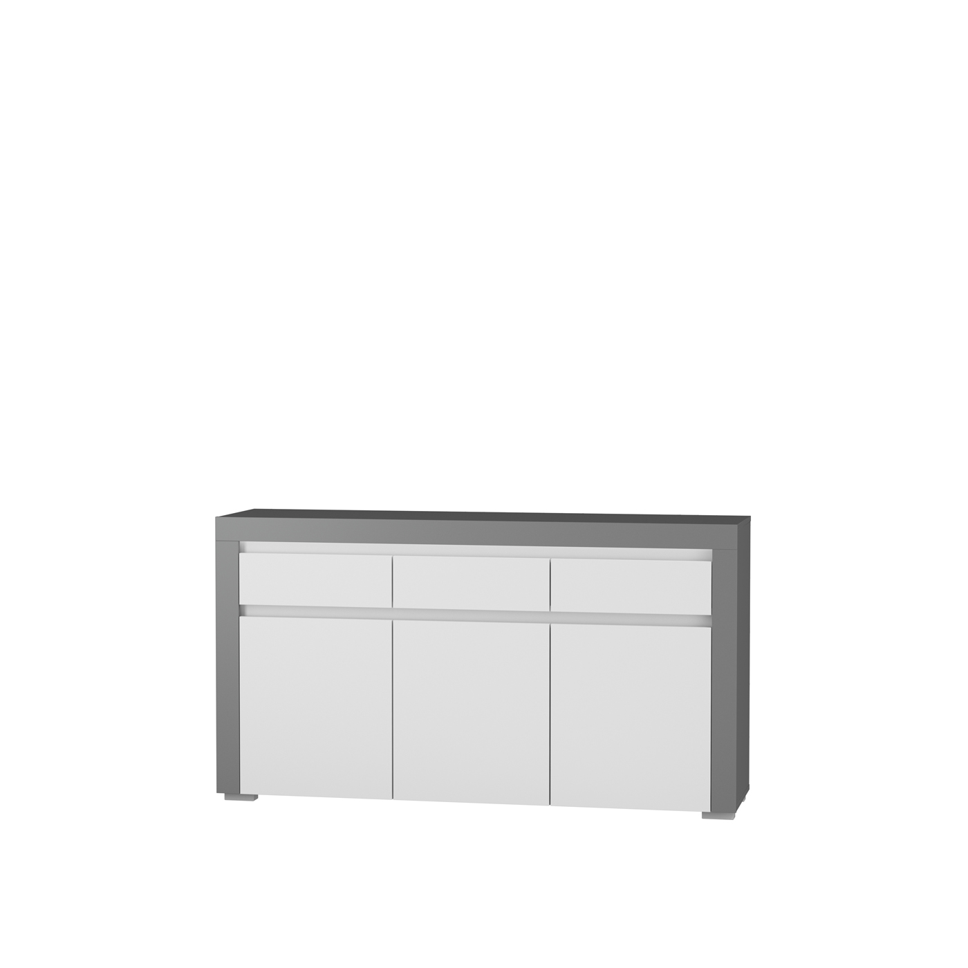 komoda 152 nowoczesna Alabama ABK-1 szeroka duża szafka biała