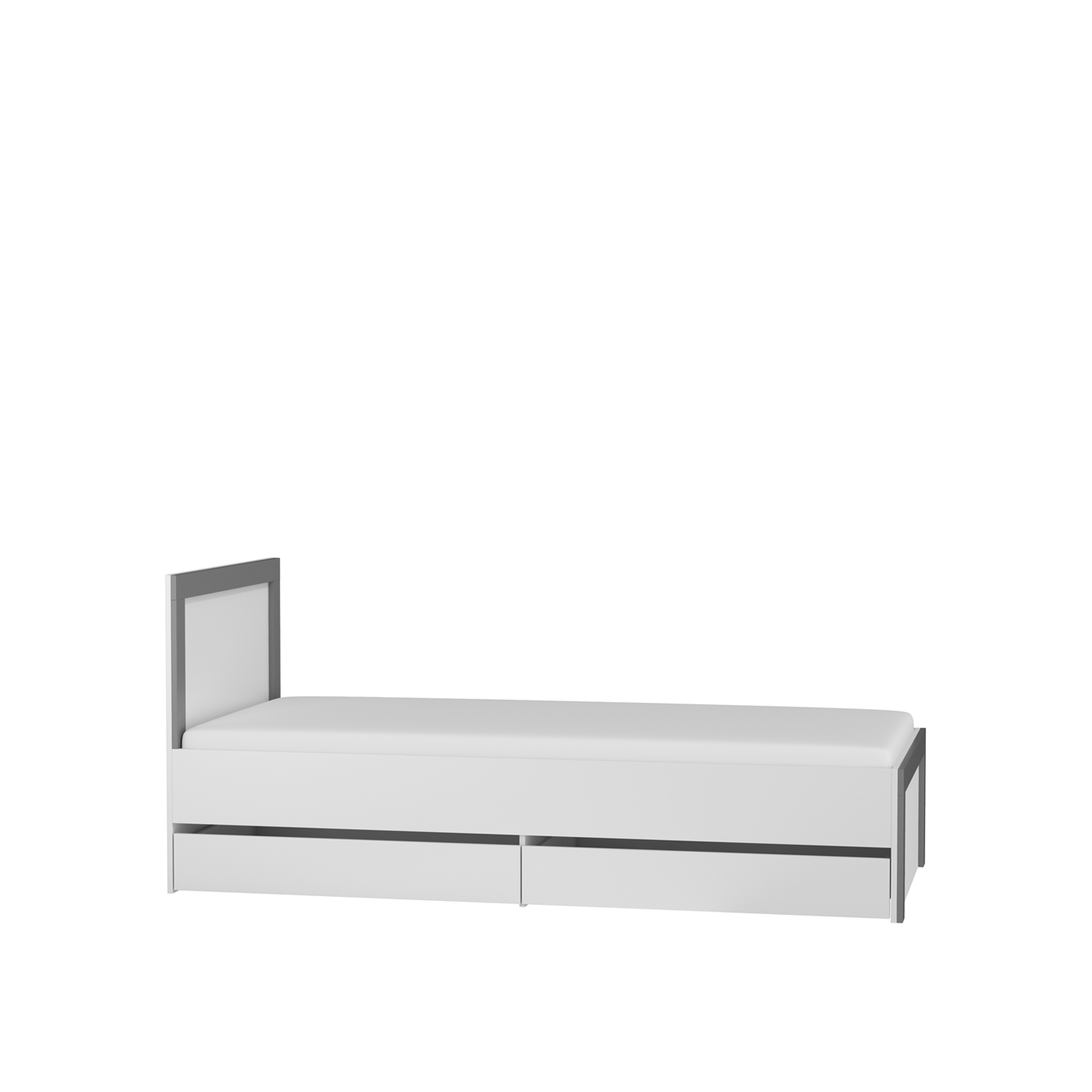 łóżko 90x200 z szufladami Alabama ABL-1 młodzieżowe pojedyncze 90