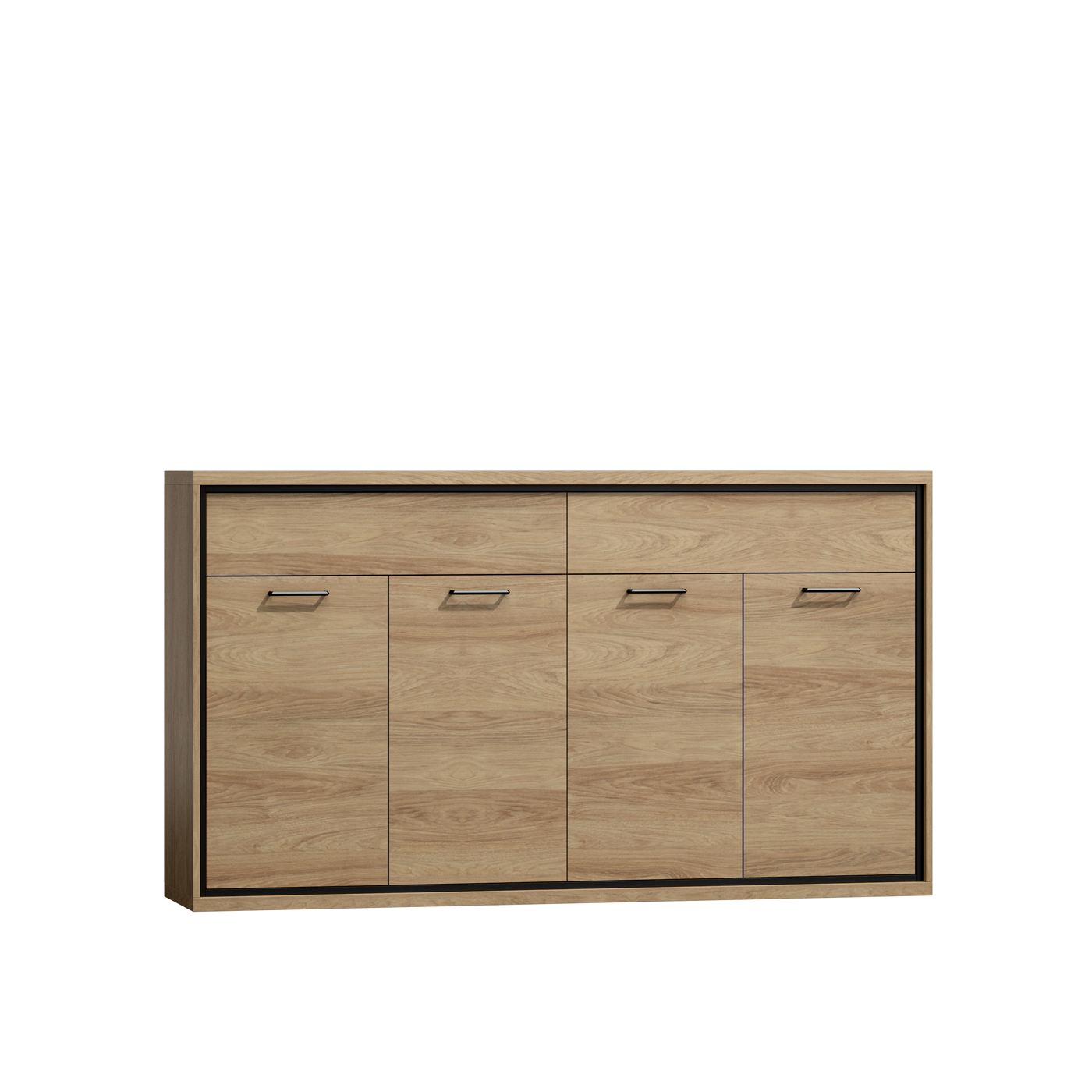 komoda 177 ,2 z szufladami półkami Mediolan JST 08 duża szeroka szafka