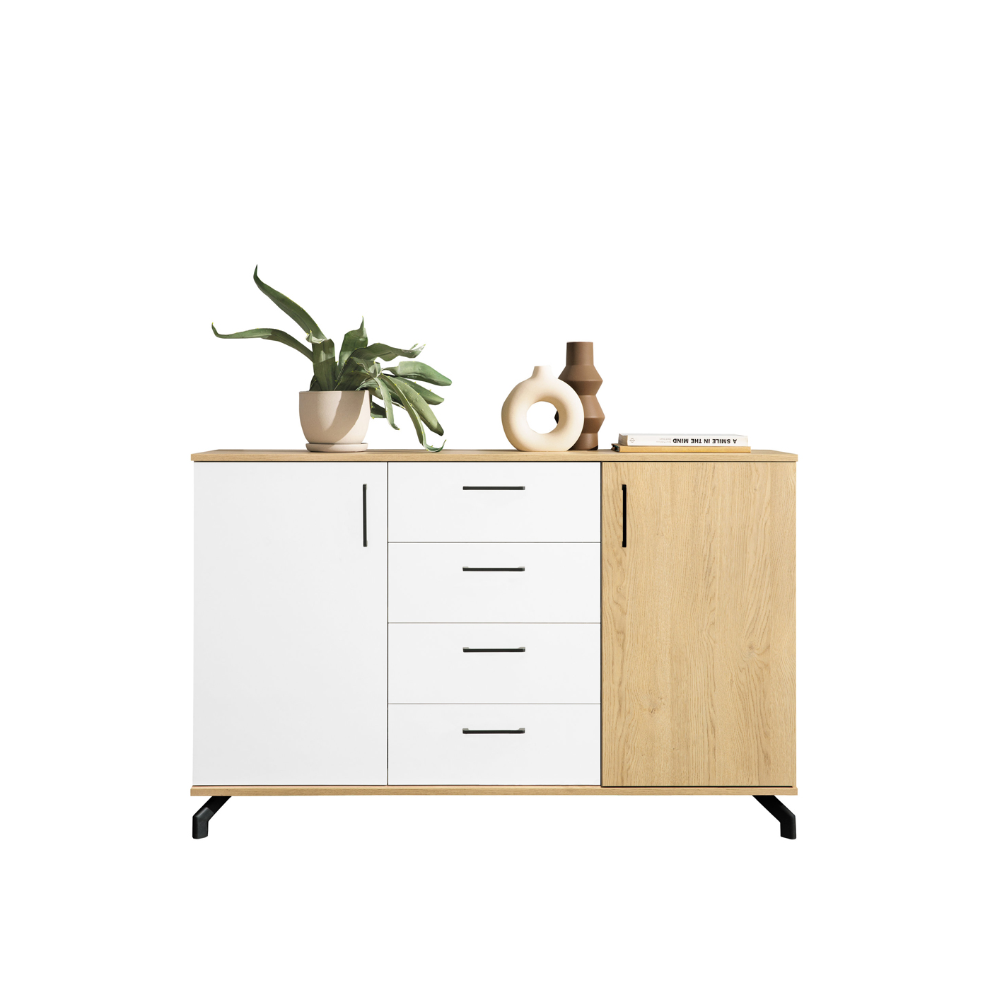 komoda 140 na nóżkach Madison 09 duża szafka do pokoju sypialni