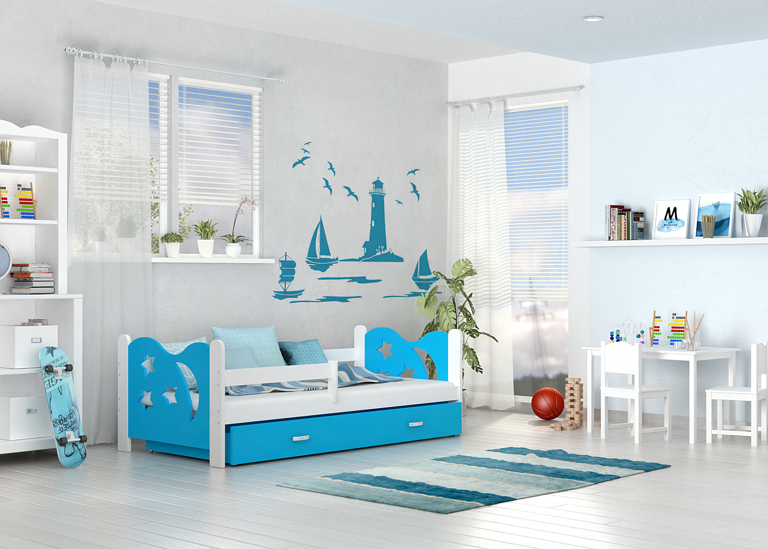 Łóżko pojedyncze Mikołaj