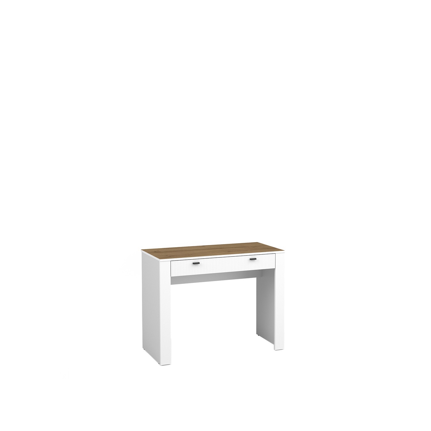 toaletka 102 z szufladą Mossa 10 biurko małe proste biała