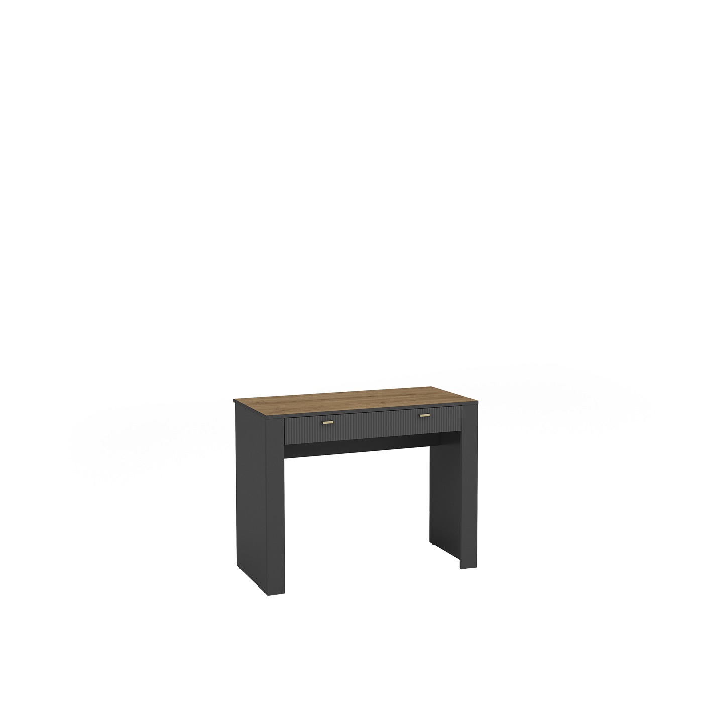 toaletka 102 z szufladą Mossa 10 małe biurko pod laptopa czarna