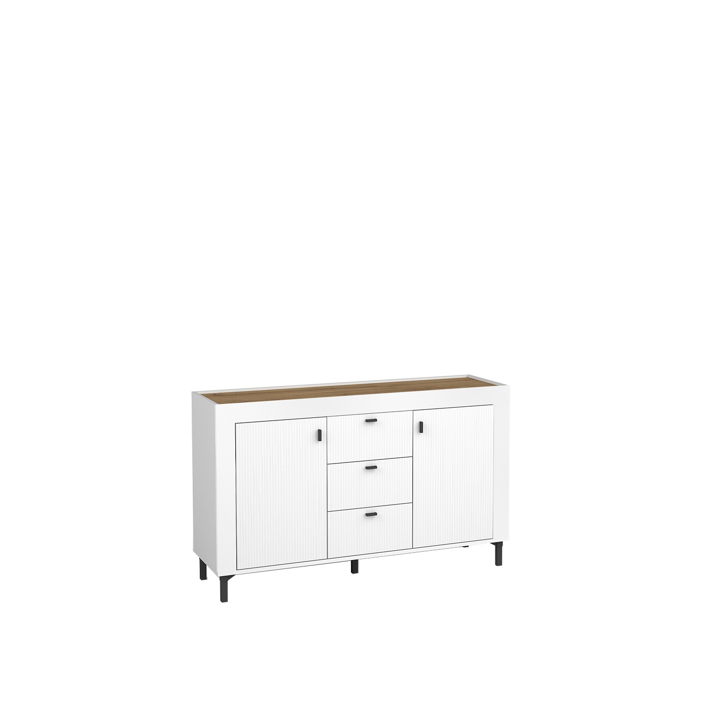 komoda 137 z szufladami półkami nogami Mossa 06 szafka pojemna