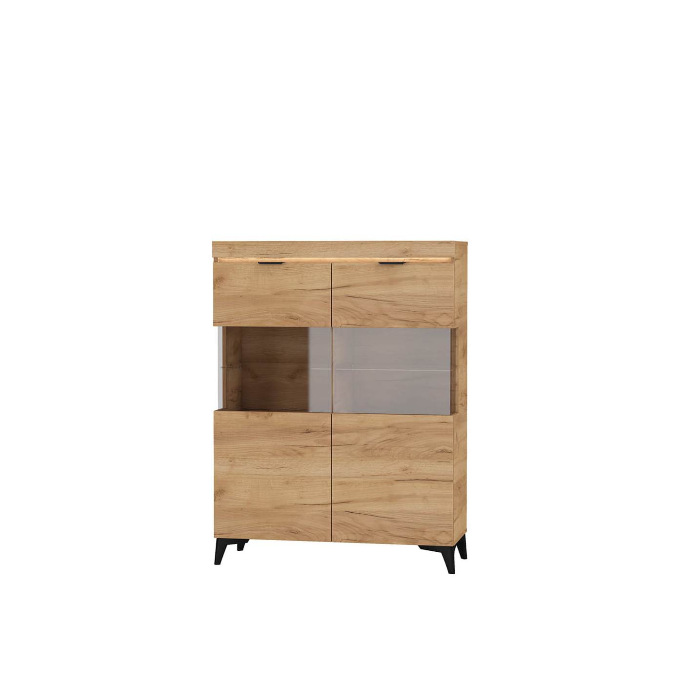 witryna 104 ,9 niska Bragi BGW-2 szafka dwudrzwiowa wysoka komoda