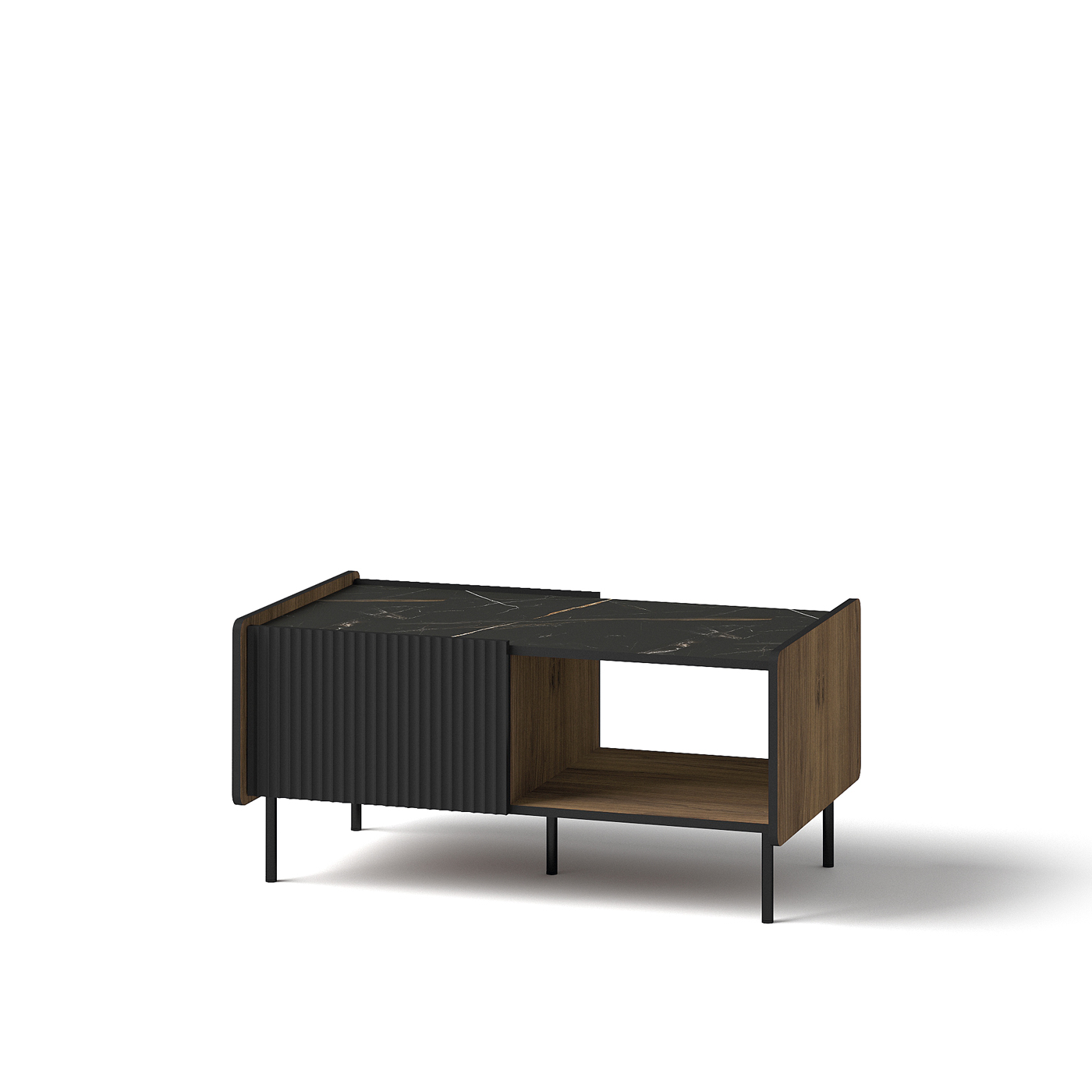 ława 98 ,6 loft z szafką nogami Prestigo 11 stolik kawowy nowoczesny