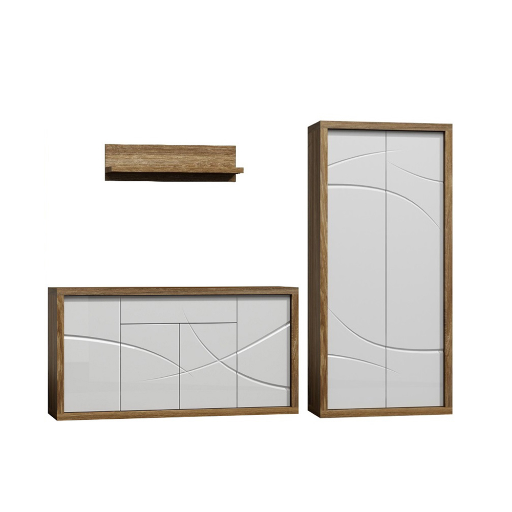 System Paris 01 meble pokojowe biały połysk WYPRZEDAŻ