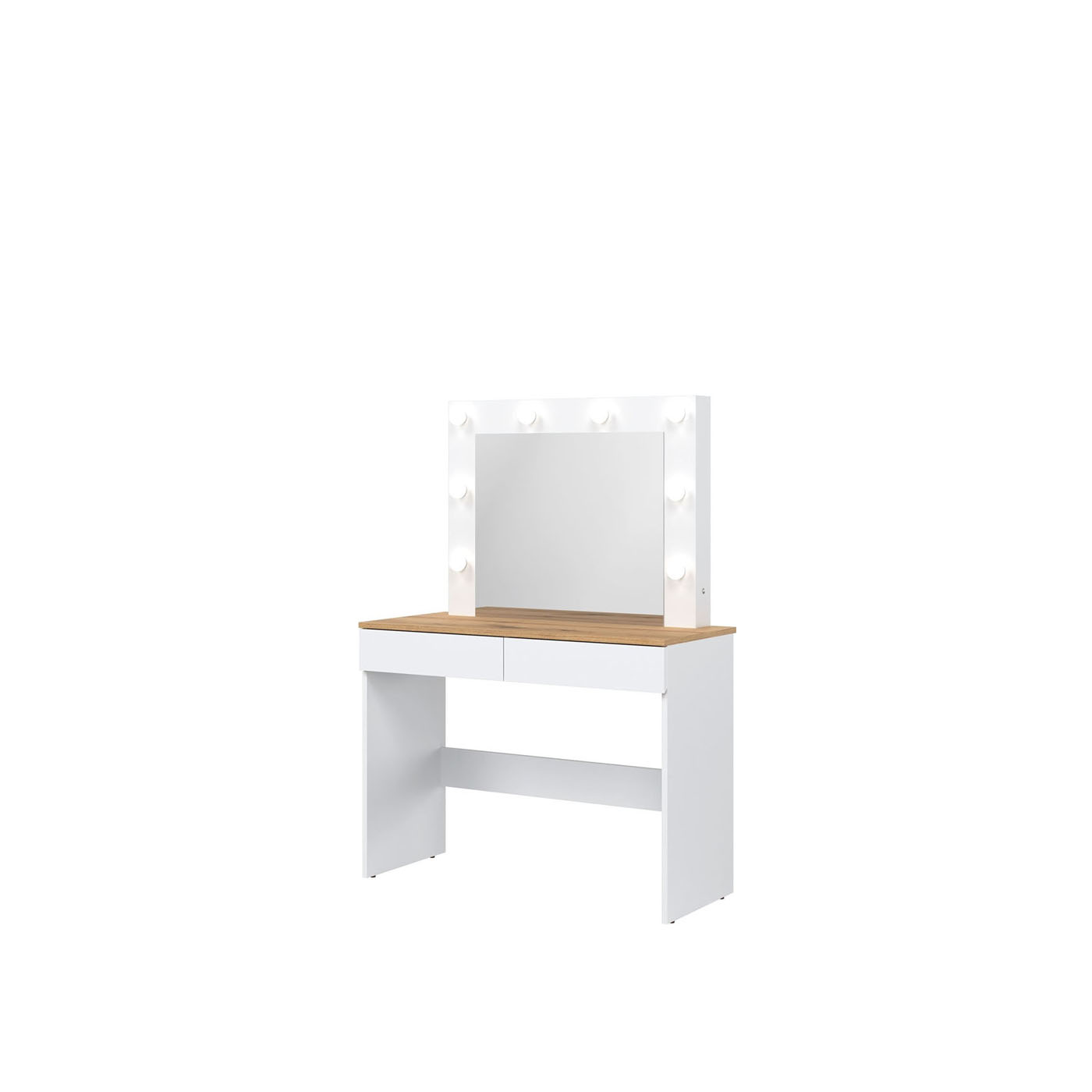 toaletka 100 z lustrem z oświetleniem i szufladami Remi 16 nowoczesna