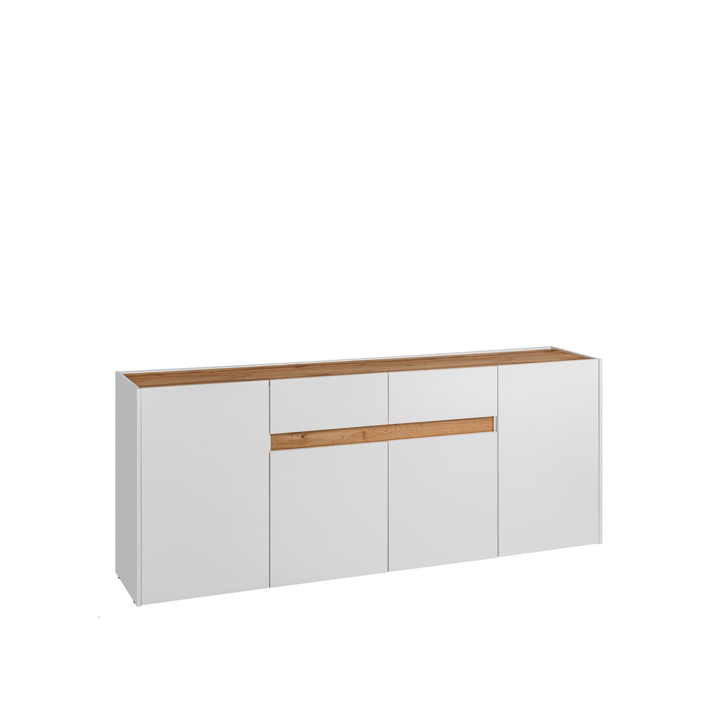 Komoda 220 cm Reviva K01 4D2S biały