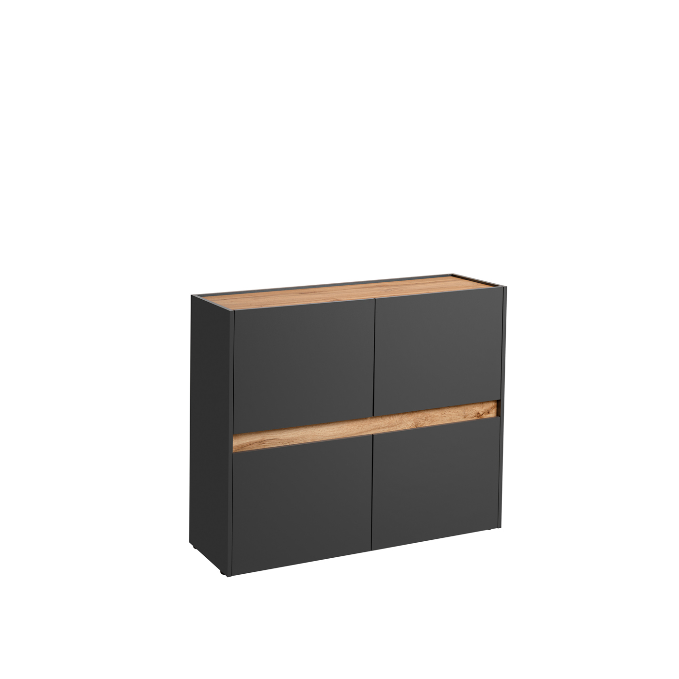 Komoda 120 cm Reviva K02 4D antracyt