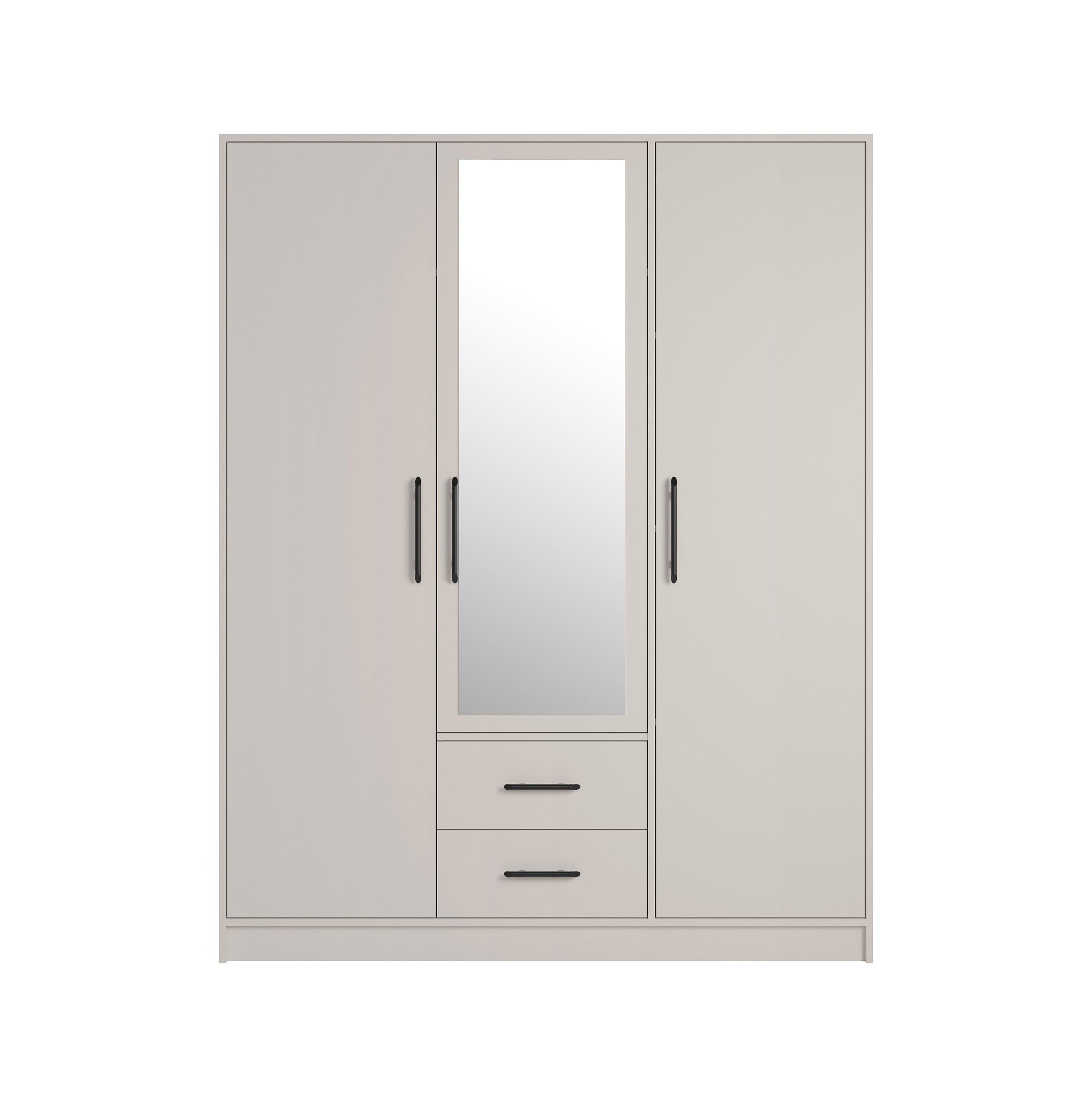 szafa 150 trzydrzwiowa Smart SRL2 z lustrem szufladami półkami