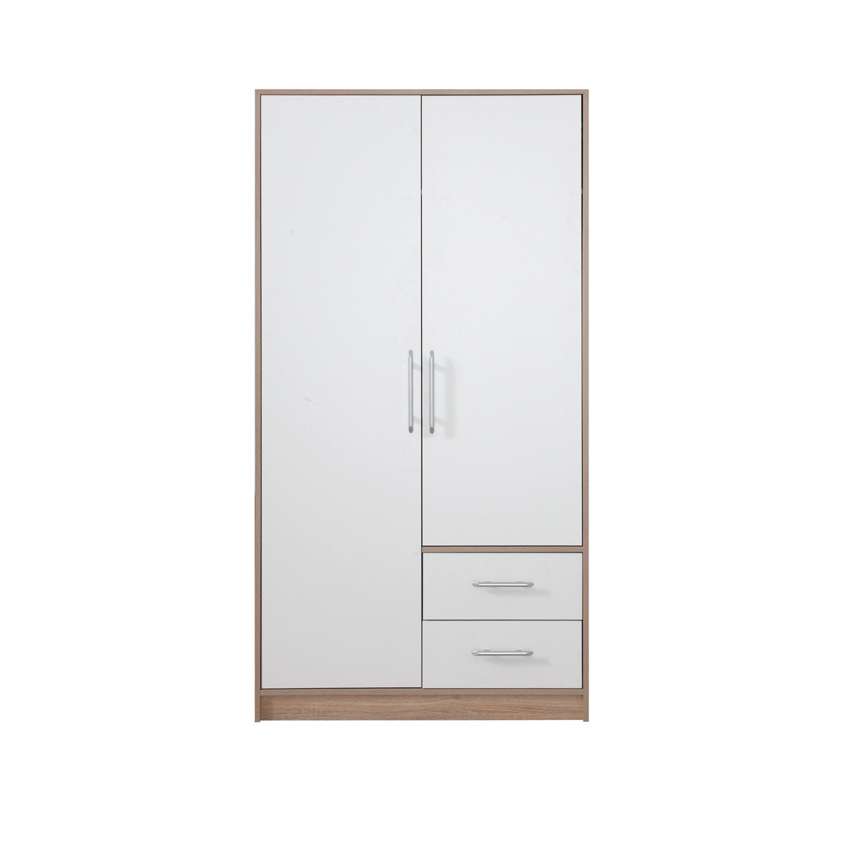 szafa 100 dwudrzwiowa ubraniowa Smart SR3 z szufladami drążkiem