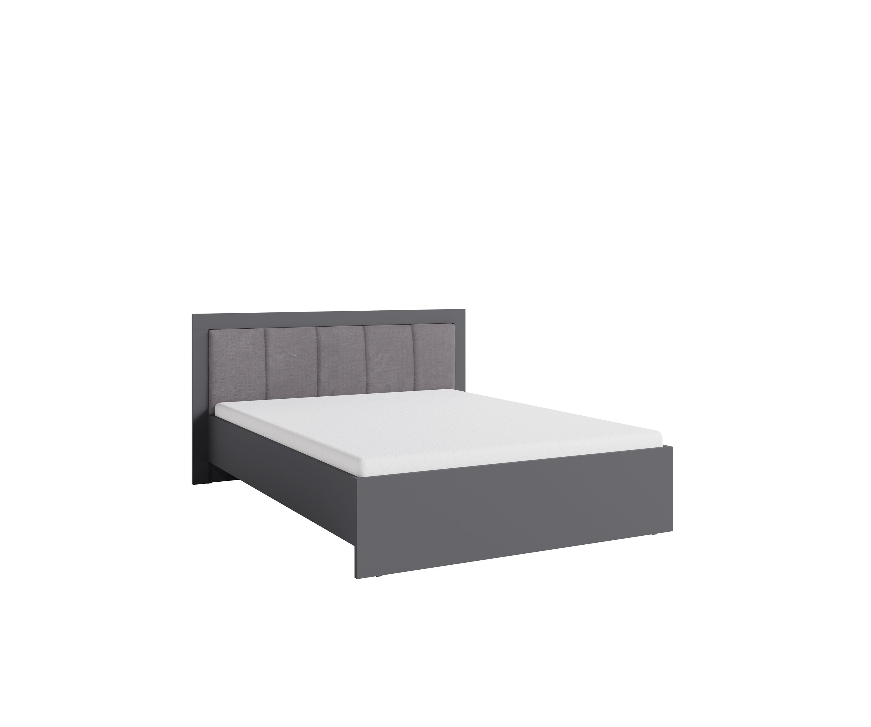 łóżko 180x200 duże z pojemnikiem Smart SR6 180 sypialniane szare