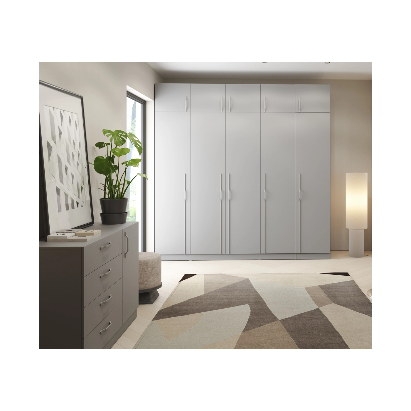 zestaw Braga Z10M duża wysoka szafa komoda do sypialni pokoju korytarza