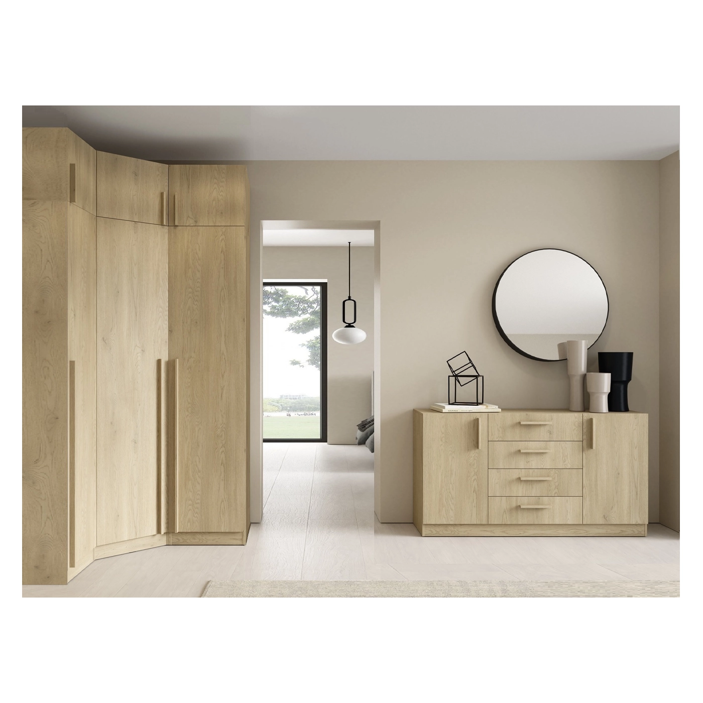 zestaw Braga Z11 komoda szafa narożna duża wysoka regał z nadstawką