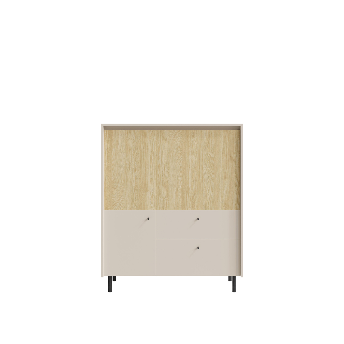 komoda 103 ,5 nowoczesna wysoka Malta 01 szafka z szufladami półkami