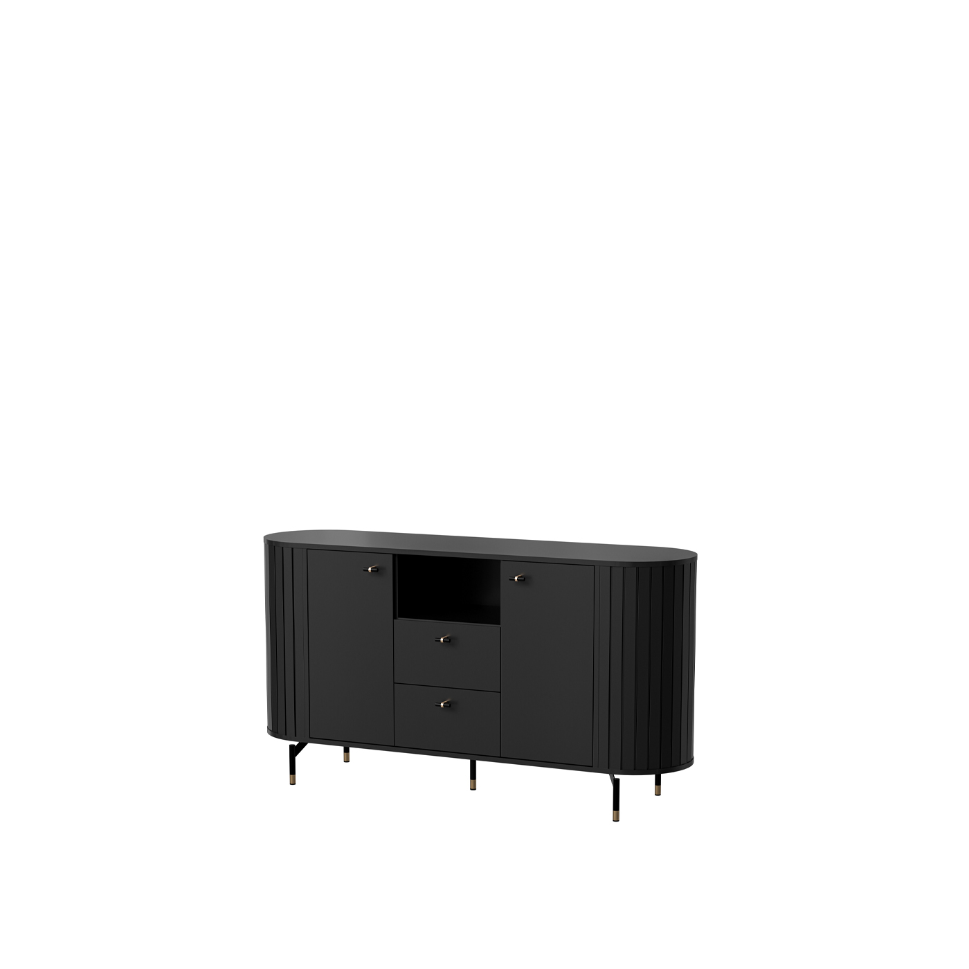 komoda 150 ,1 zaokrąglona na nóżkach Zante 02 nowoczesna szafka