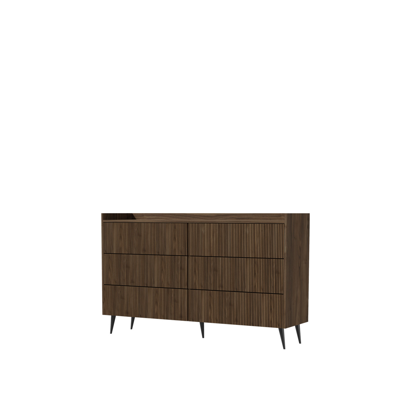 komoda 150 frezowana Ademo 03 szafka szeroka duża z szufladami