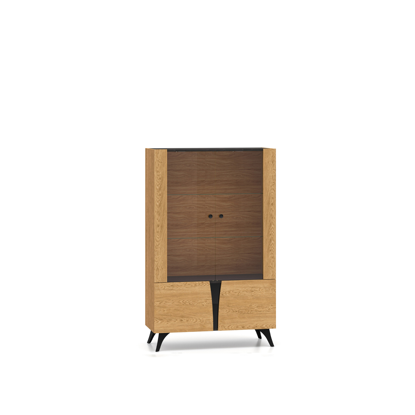 witryna 95 dwudrzwiowa niska Toscania 03 gablota szafka przeszklona