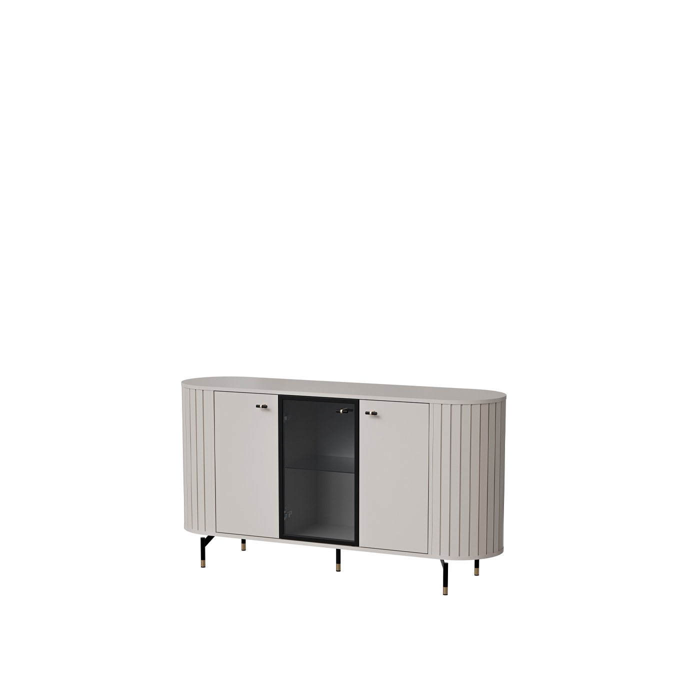 komoda 150 ,1 glamour z barkiem Zante 03 szafka przeszklona szeroka