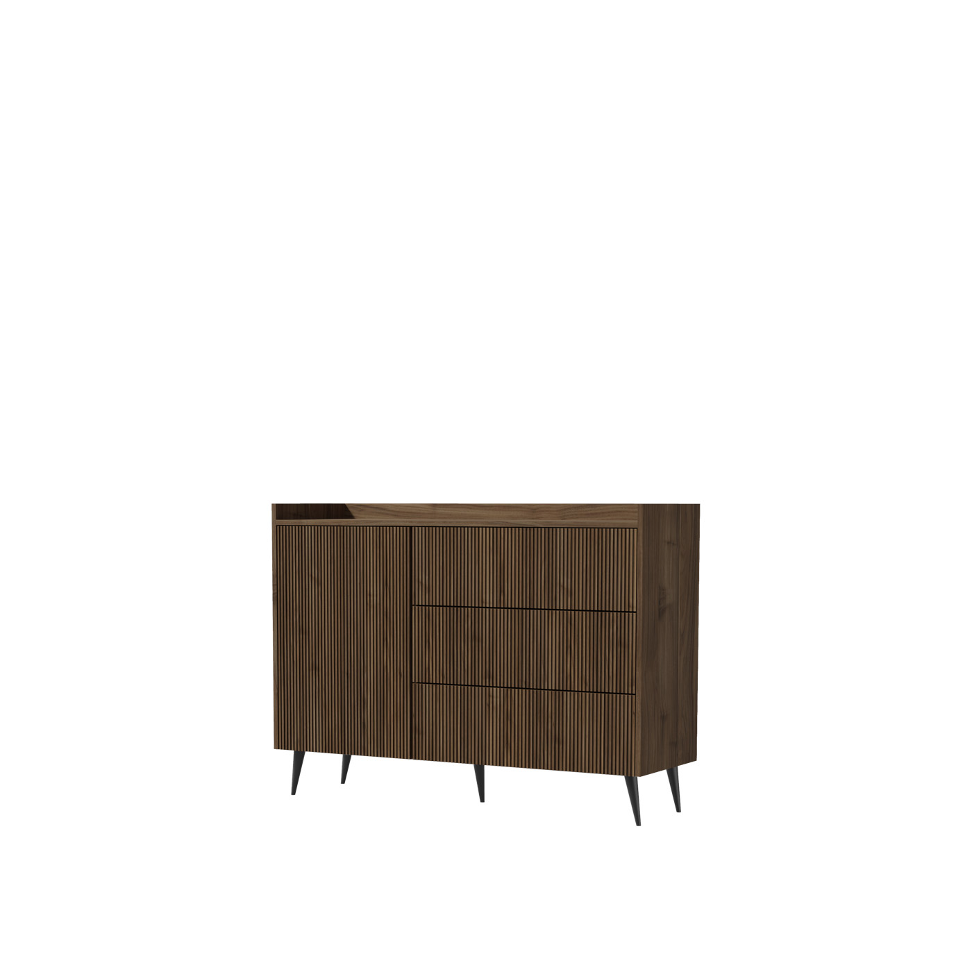 komoda 126 z szufladami drzwiami Ademo 04 pojemna szafka frez