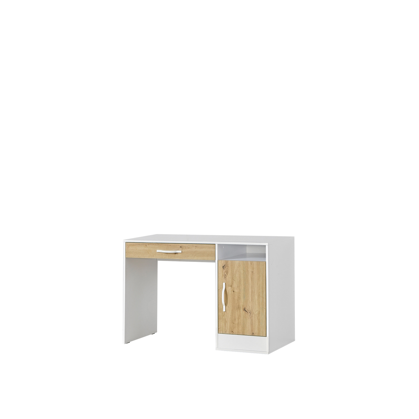 biurko 120 młodzieżowe dla ucznia Perfect 04 z szufladą szafką artisan