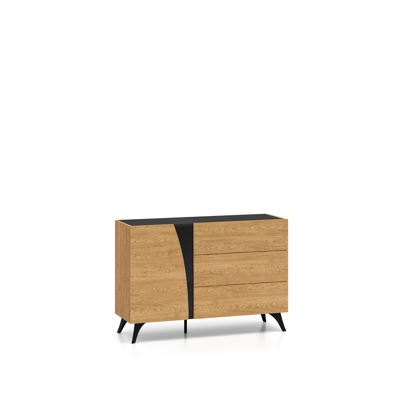 komoda 120 z szufladami na nóżkach Toscania 05 nowoczesna szafka