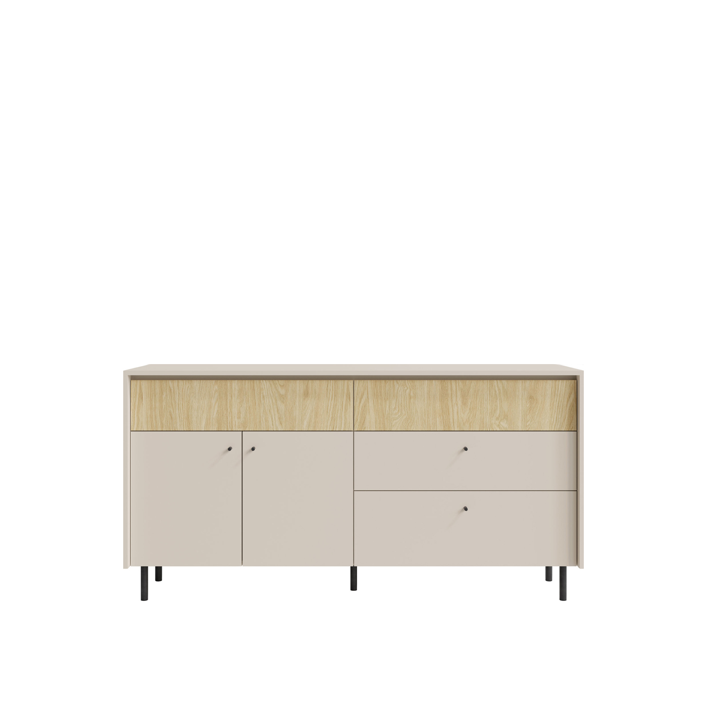 komoda 163 ,5 nowoczesna na nóżkach Malta 06 z szufladami pojemna