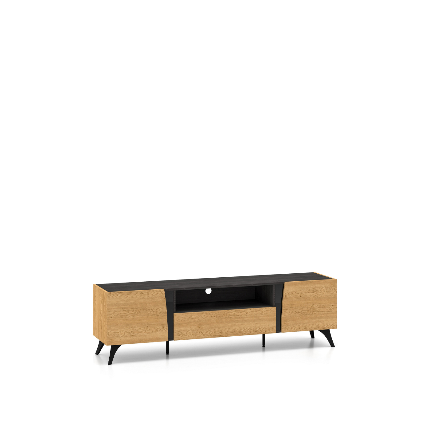 szafka 180 rtv na nogach Toscania 06 duża szeroka telewizyjny stolik