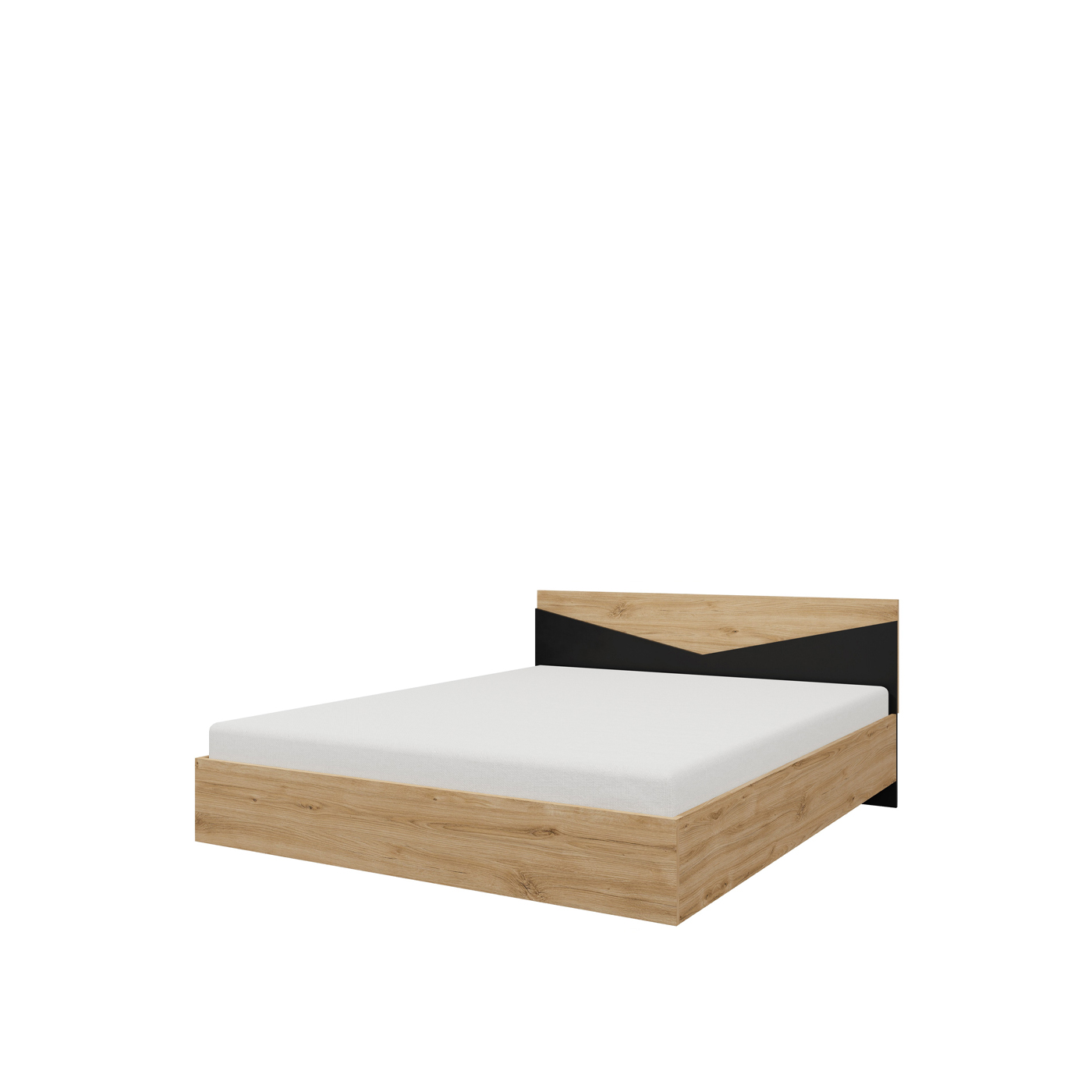 łóżko 160x200 sypialniane z zagłówkiem Aston 08 podwójne małżeńskie 160