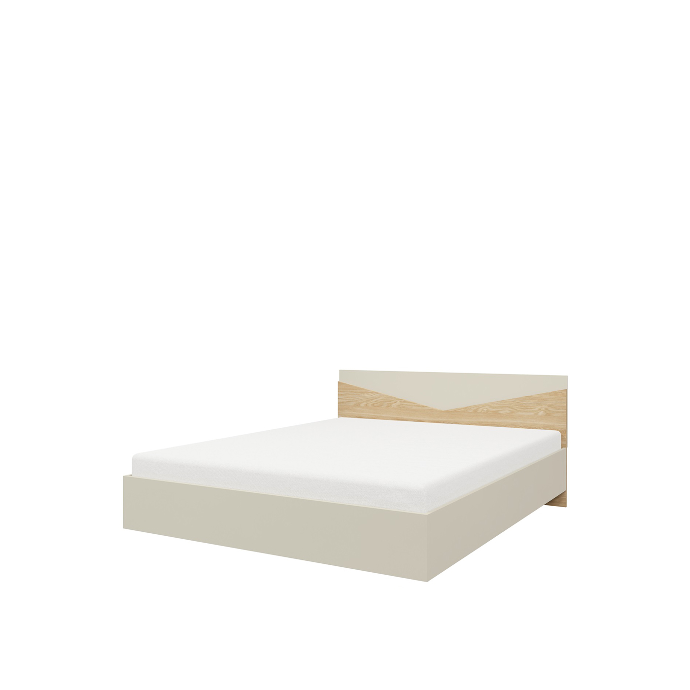 łóżko 160x200 sypialniane z zagłówkiem Aston 08 podwójne małżeńskie 160