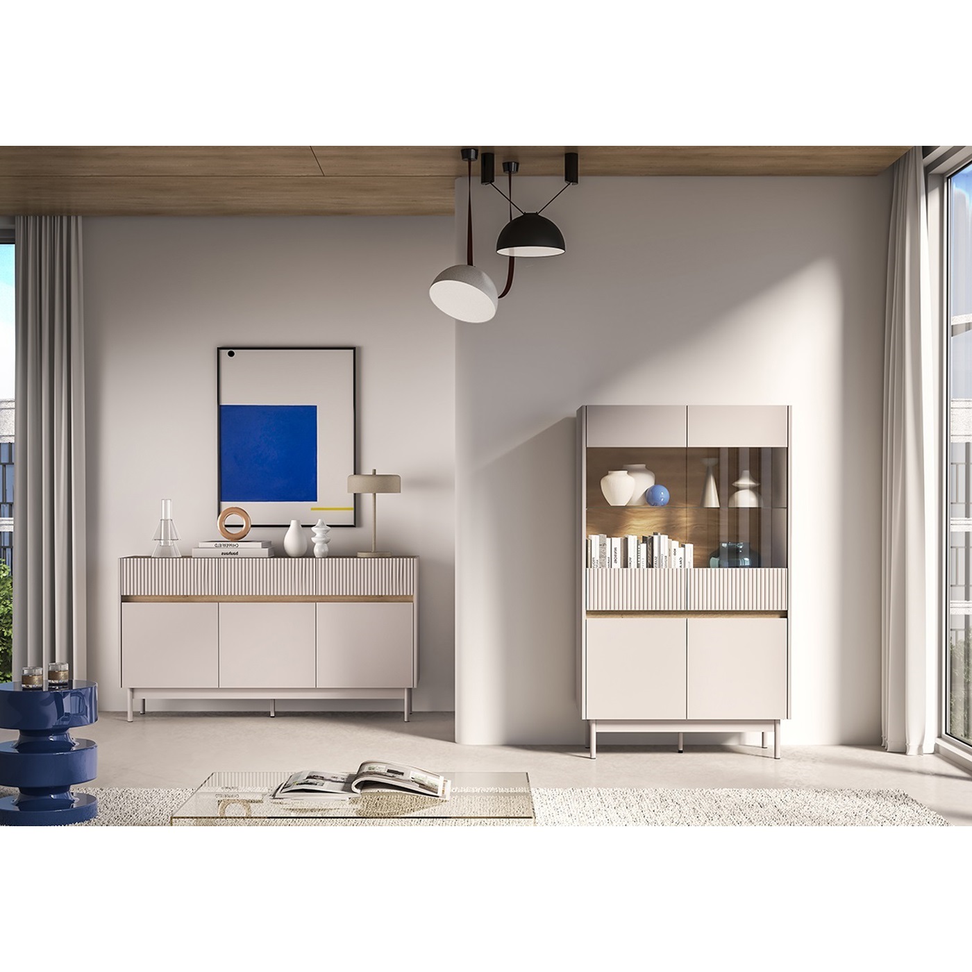 zestaw mebli eleganckich Dunea 4 frez z nogami do salonu pokoju