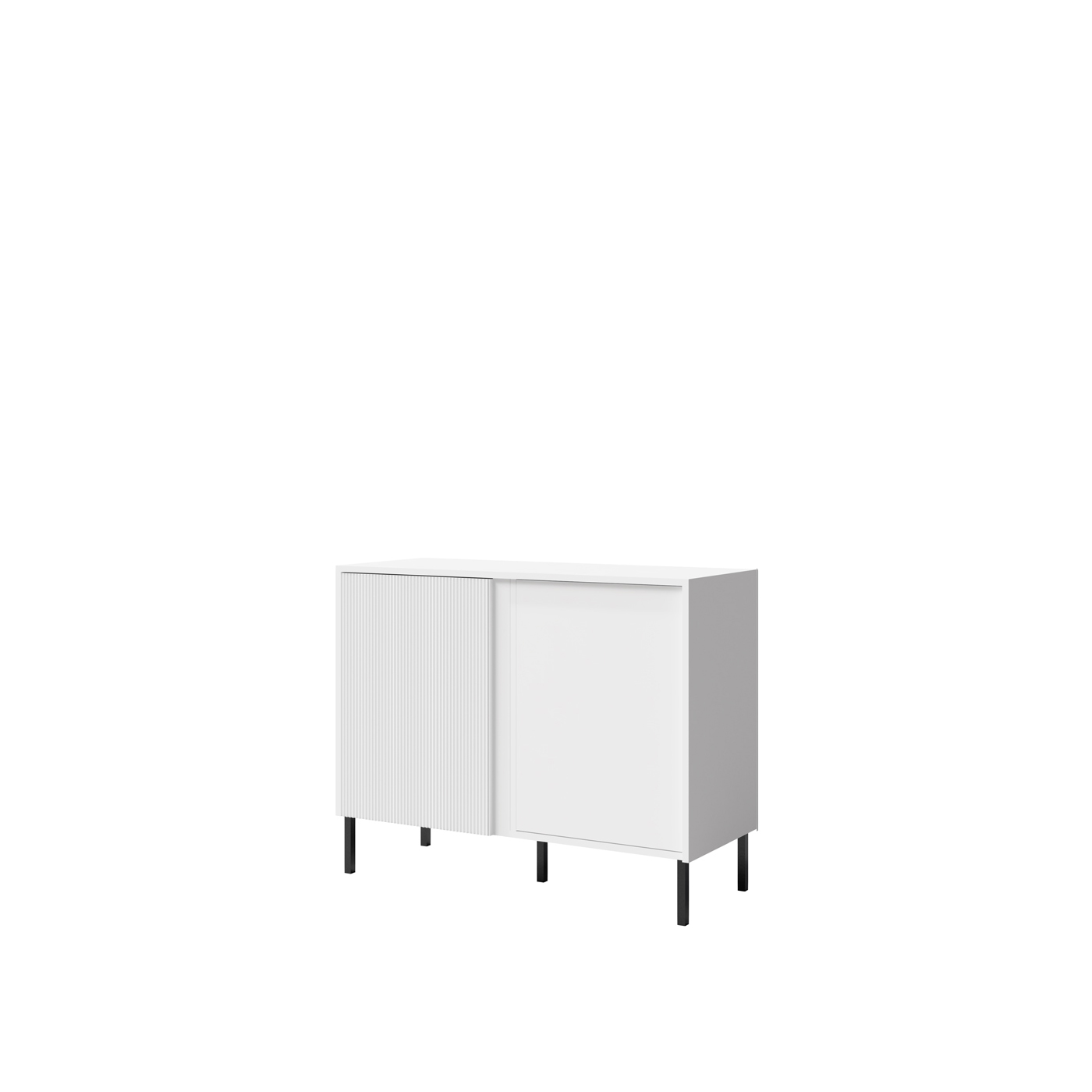 komoda 100 dwudrzwiowa z nóżkami Mia 04 szafka nowoczesna biała
